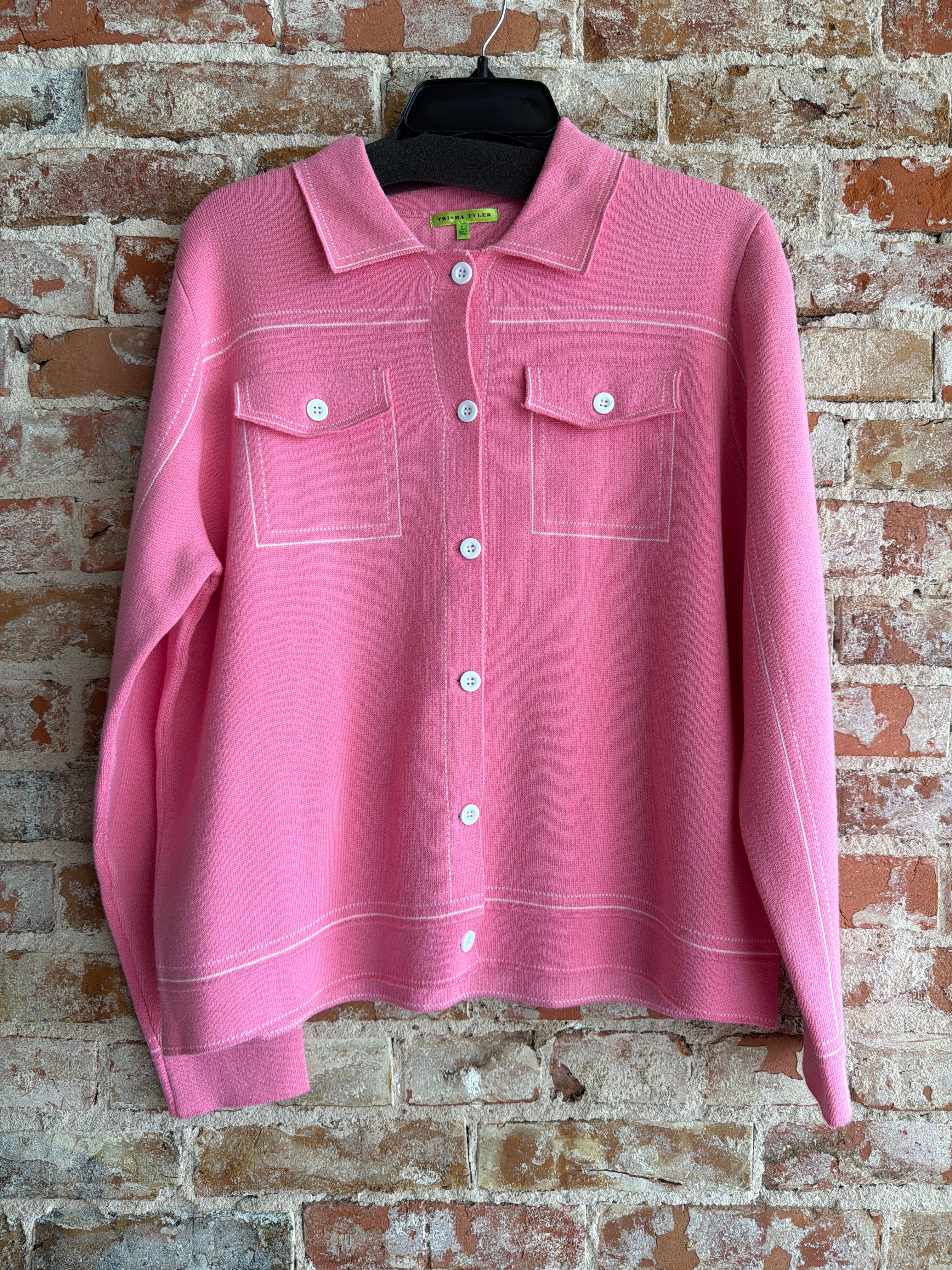 Trisha Tyler Knit Button up