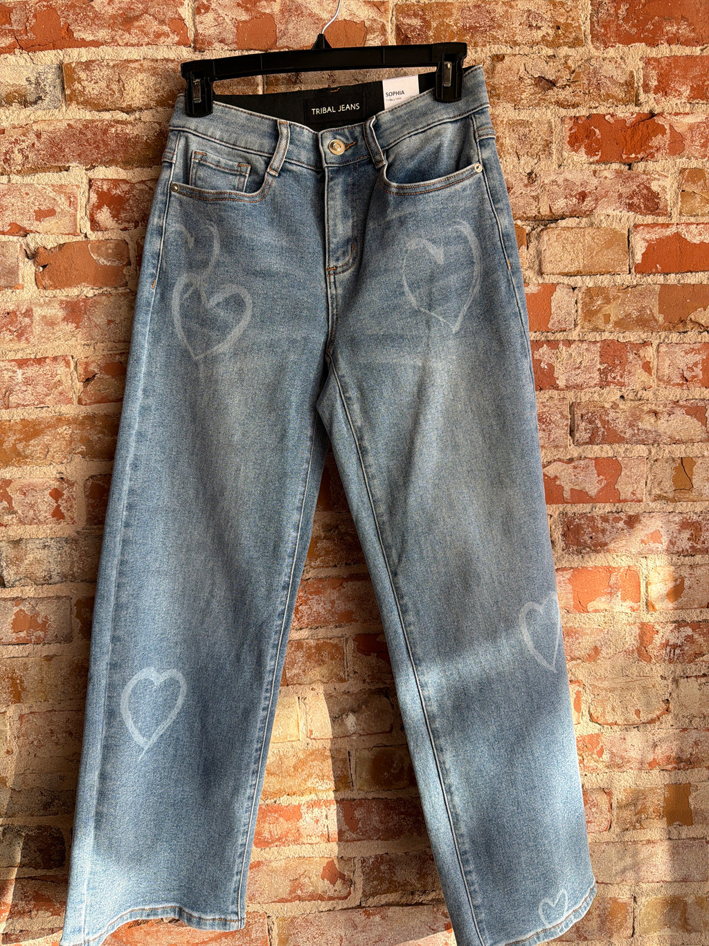 Tribal Heart Printed Jeans