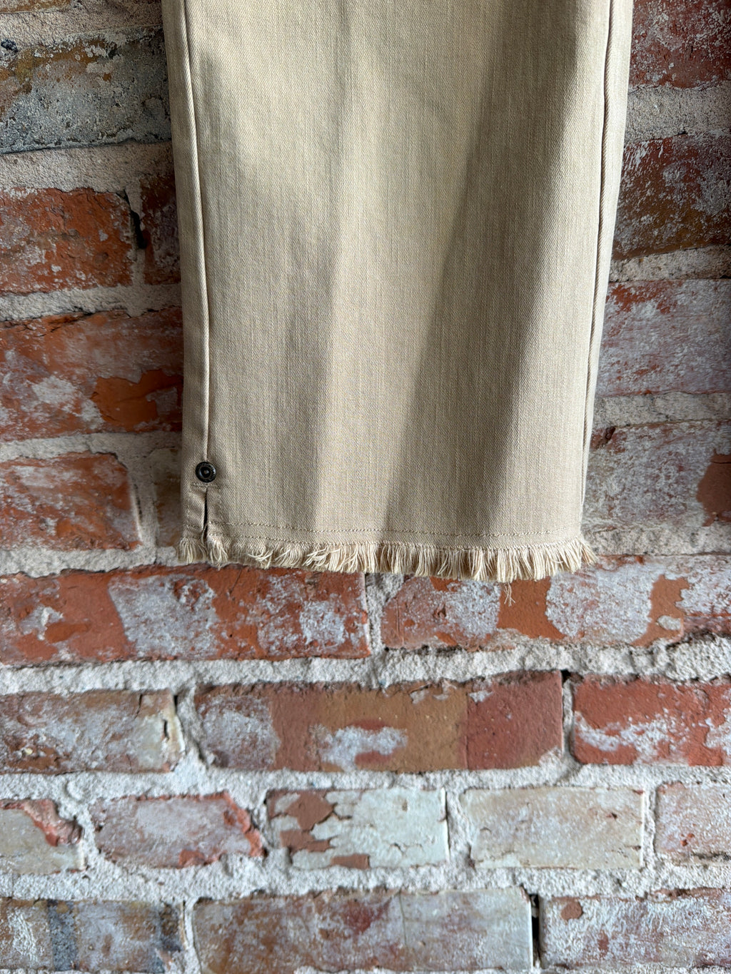 Multiples Fringe Hem Cropped Pant