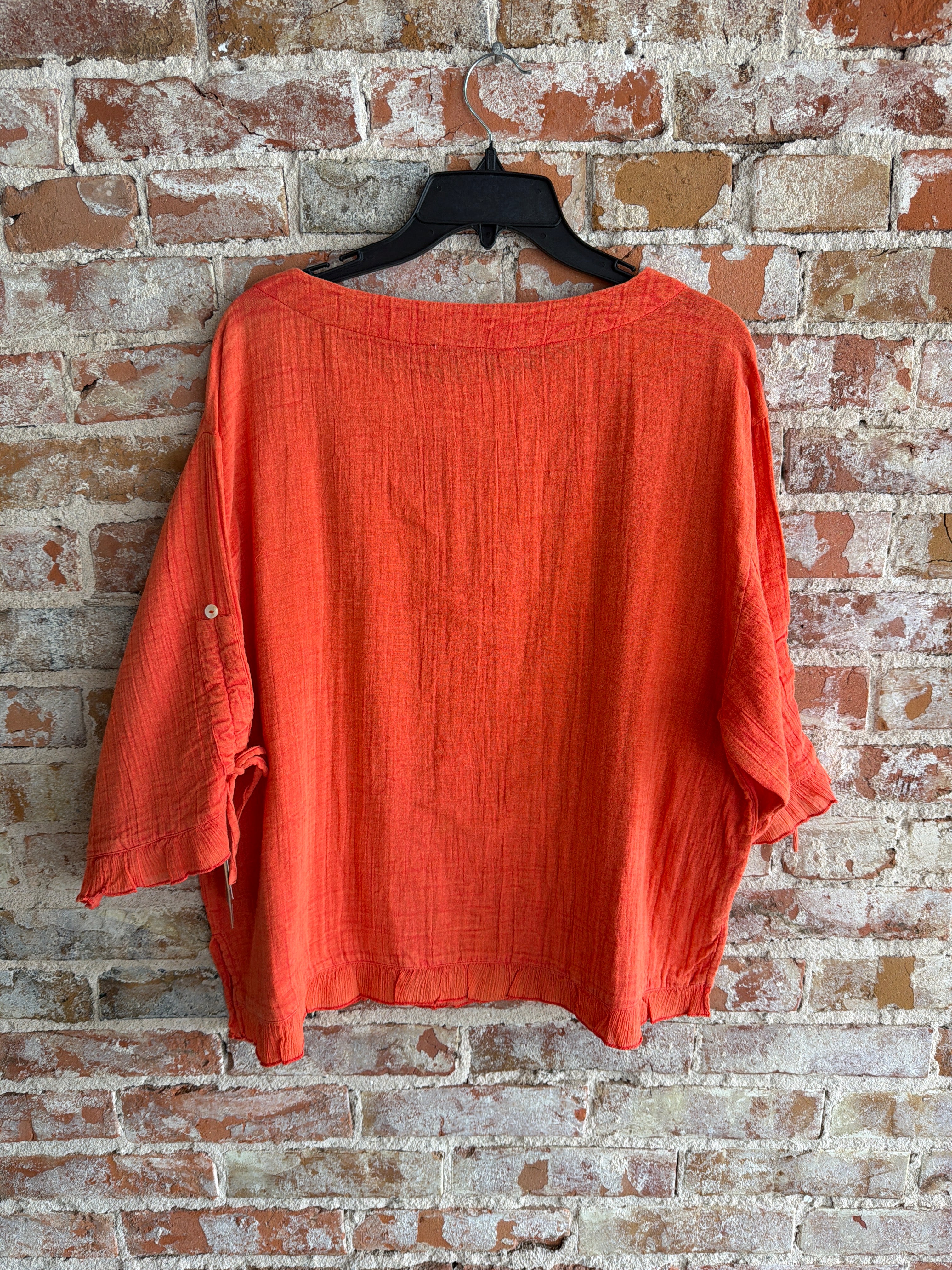 Tru Luxe Boxy Popover Top