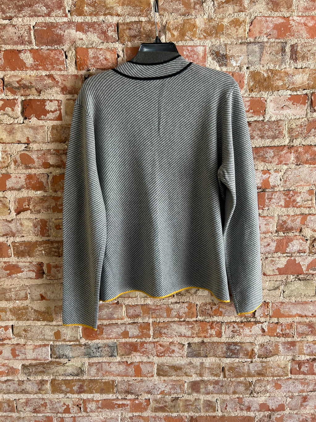 Tribal Split Neck Sweater