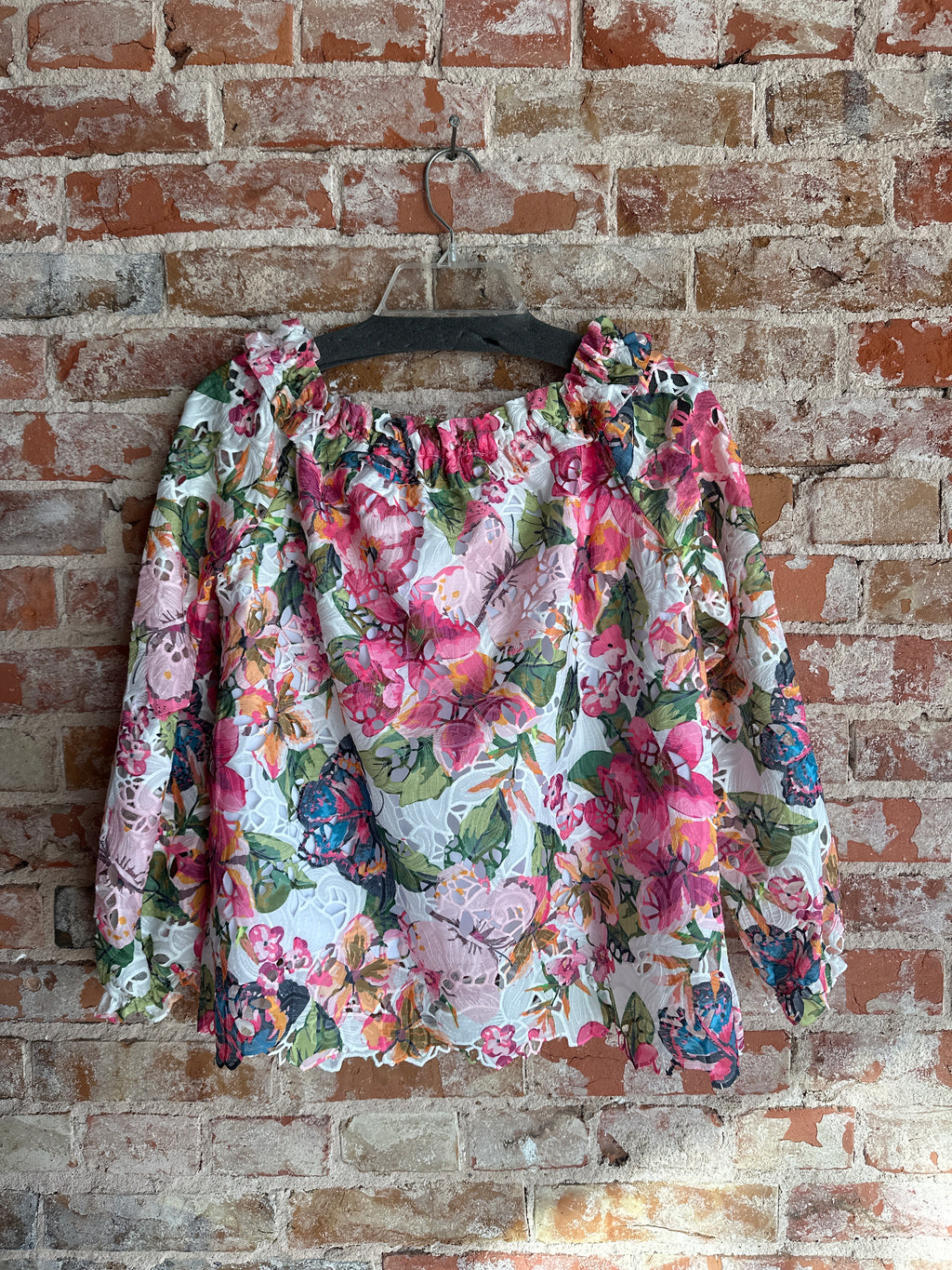 A.Z.I Fully Floral off the shoulder Top