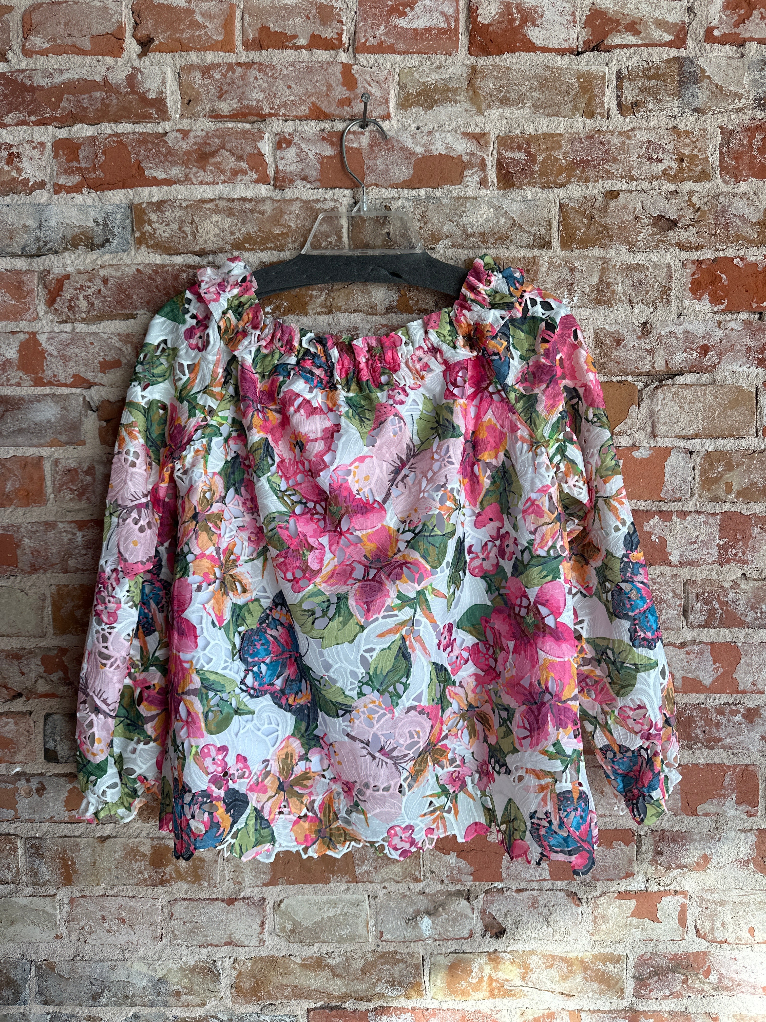 A.Z.I Fully Floral off the shoulder Top