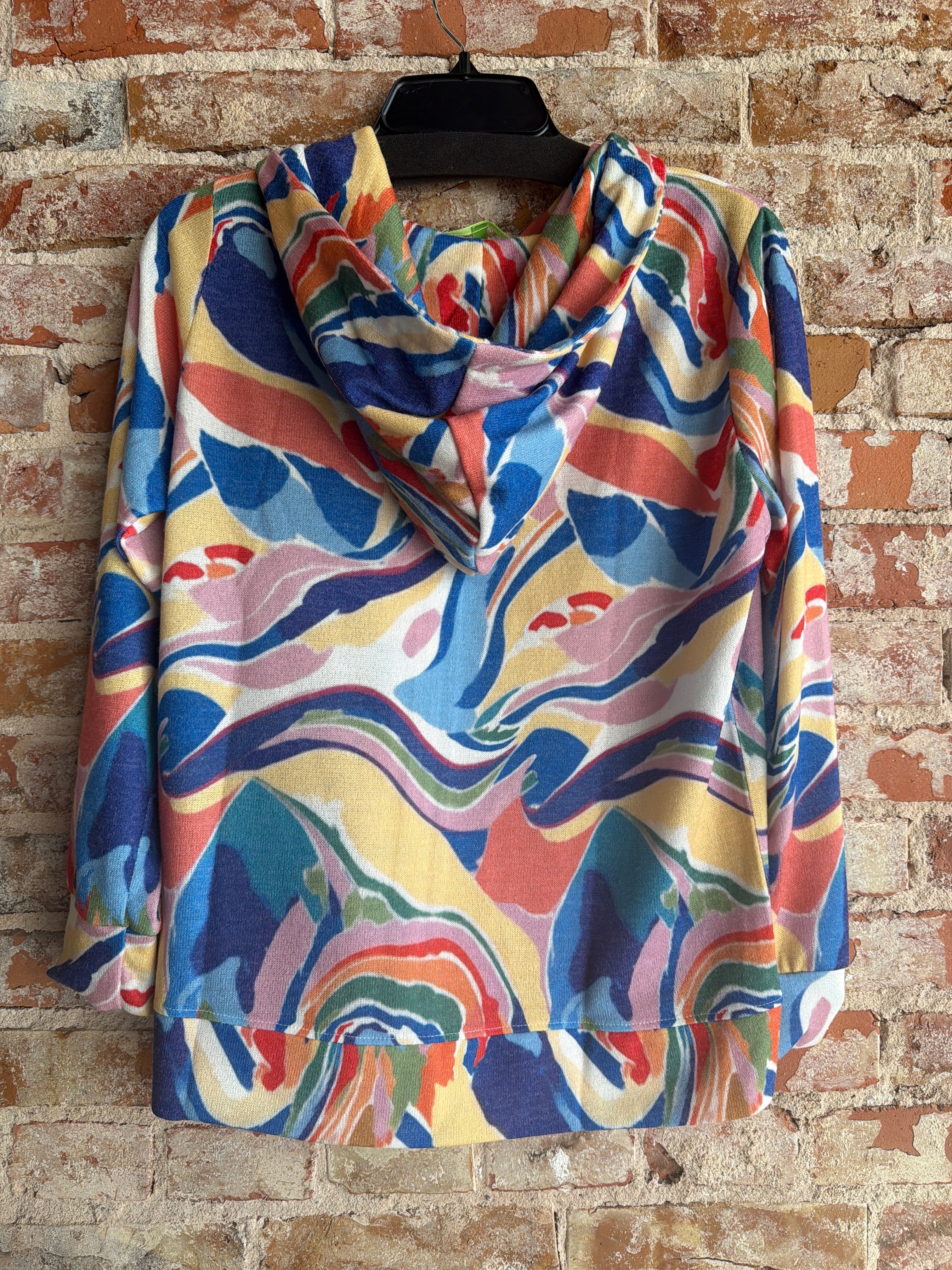 Trisha Tyler Abstract Zip up Hoodie
