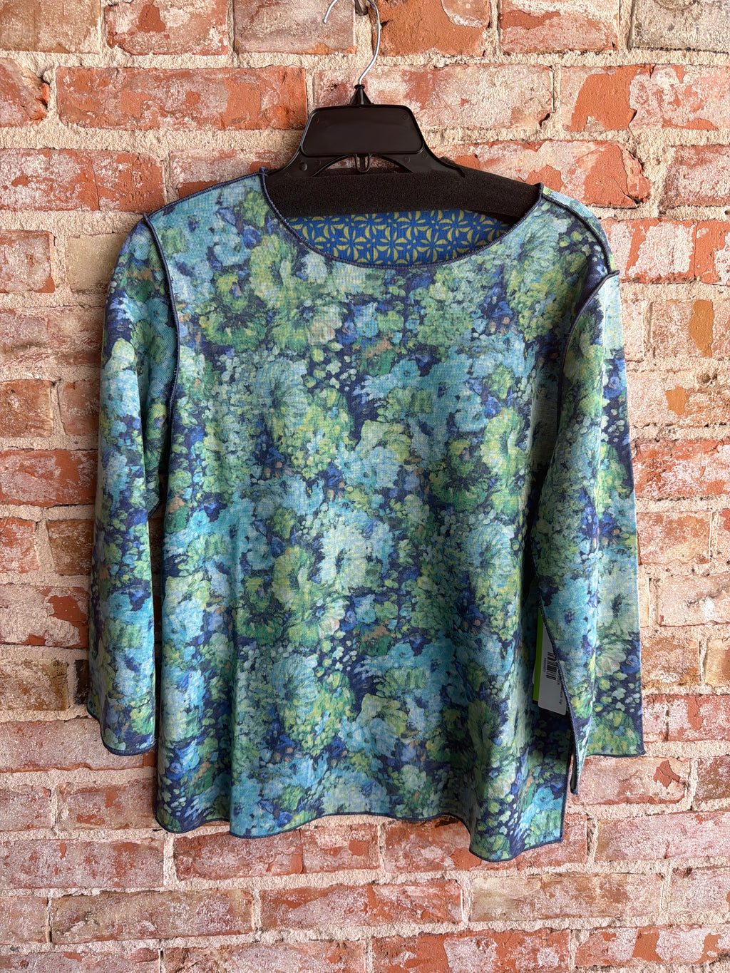 Trisha Tyler Floral Reversible Crewneck Top