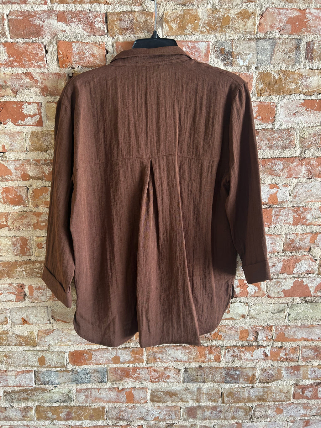 John Mark Chocolate Blouse