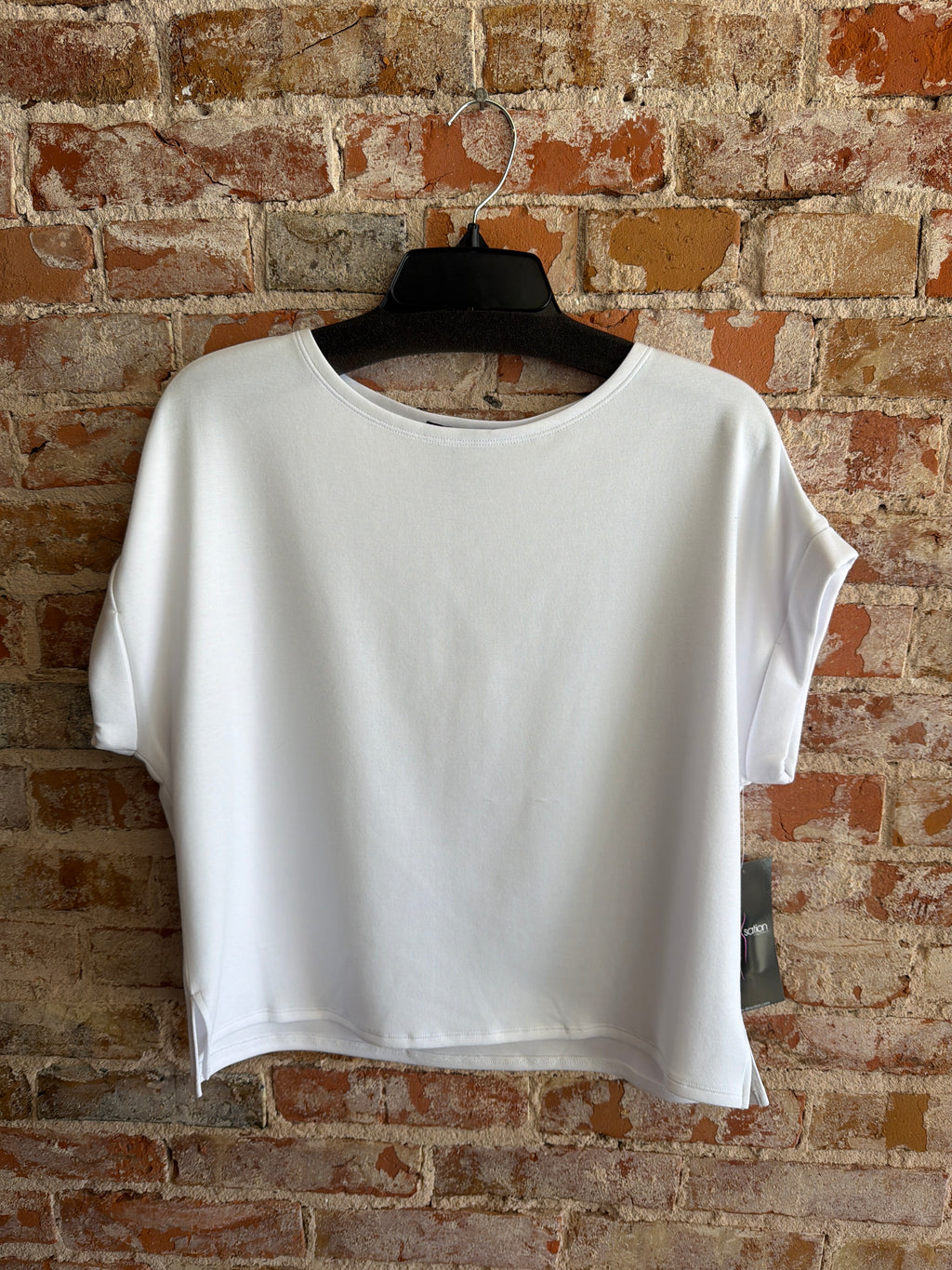 Multiples Rolled Cuff Top