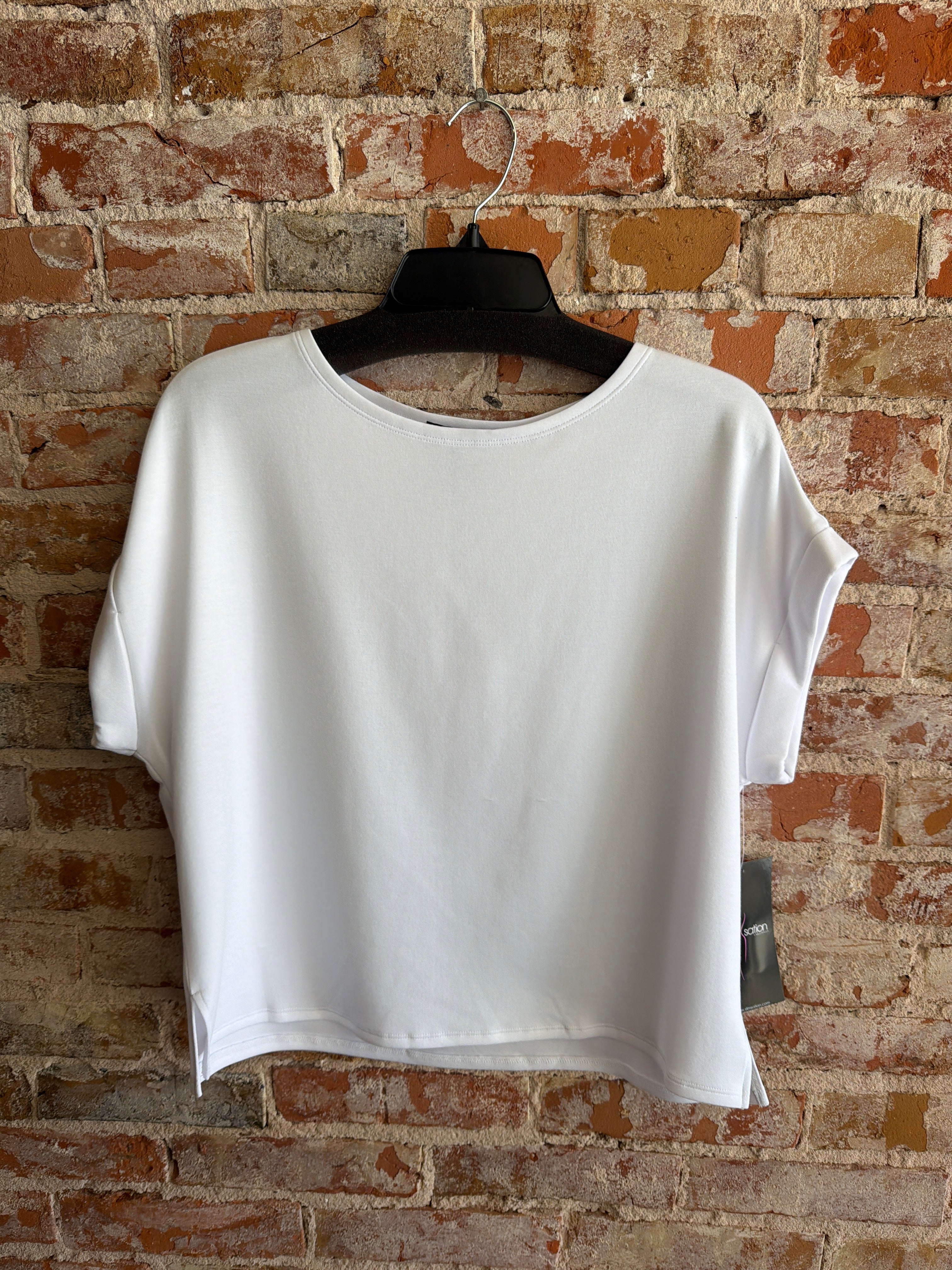 Multiples Rolled Cuff Top