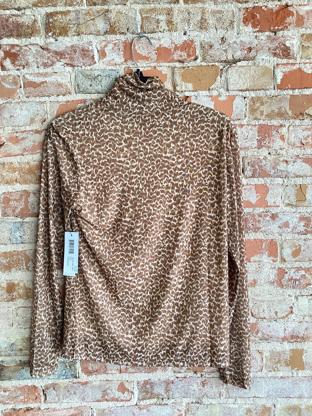 Tribal Turtleneck Lined Top
