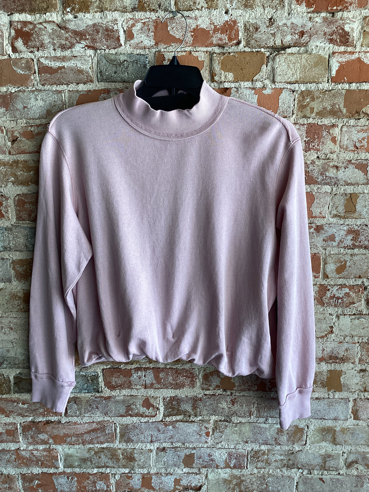Tribal Cropped Bubble Sweatshirt