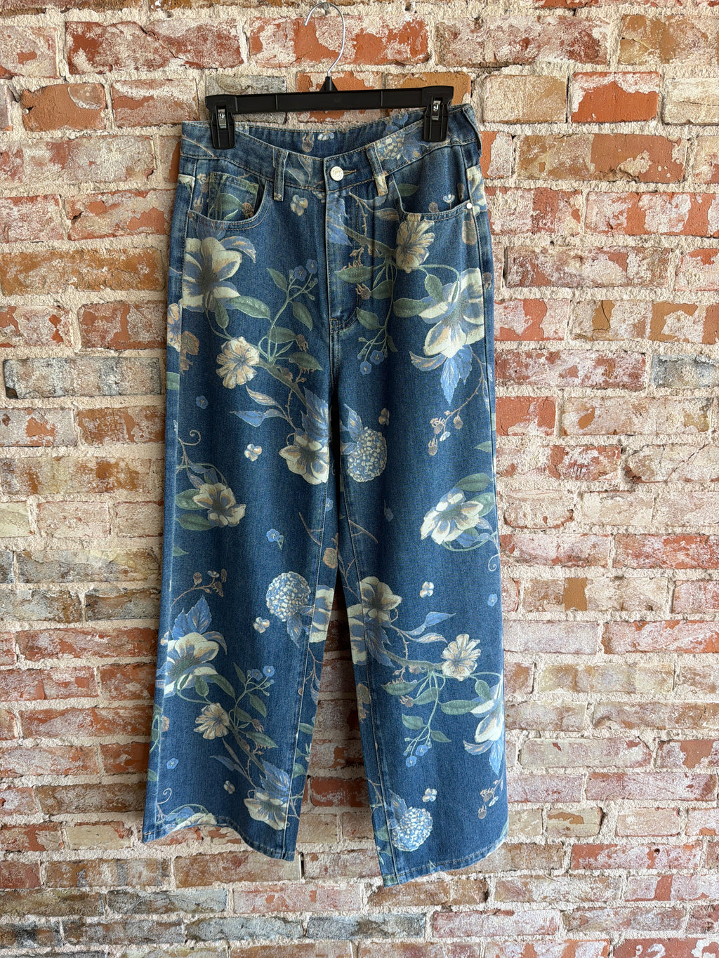 Tempo Wide Leg Flower Jean
