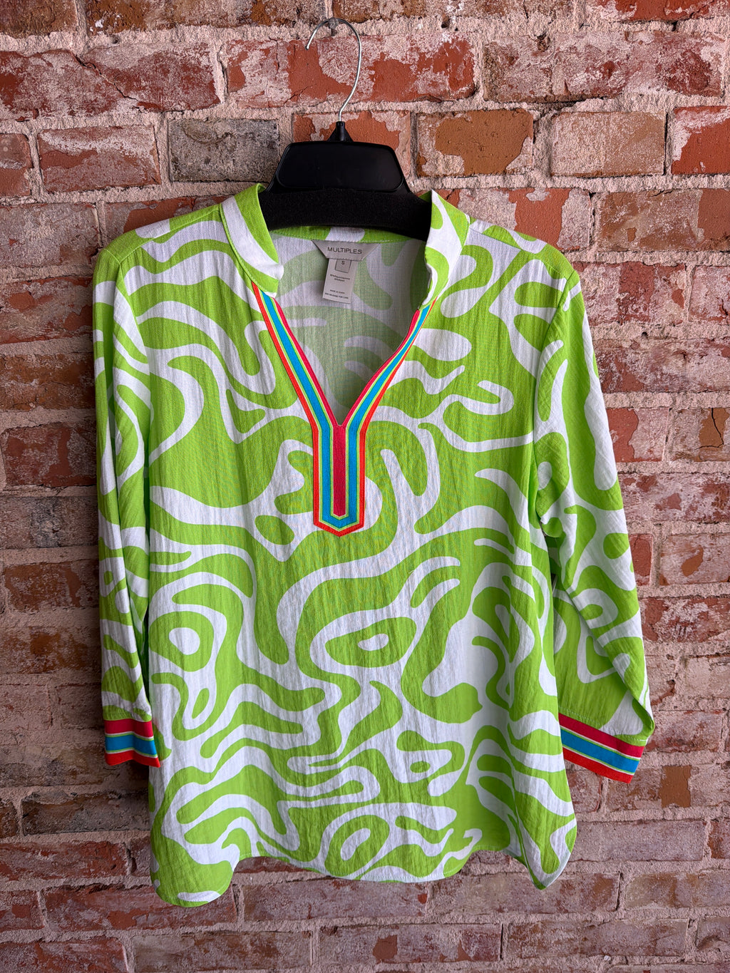 Multiples Stand Collar Top