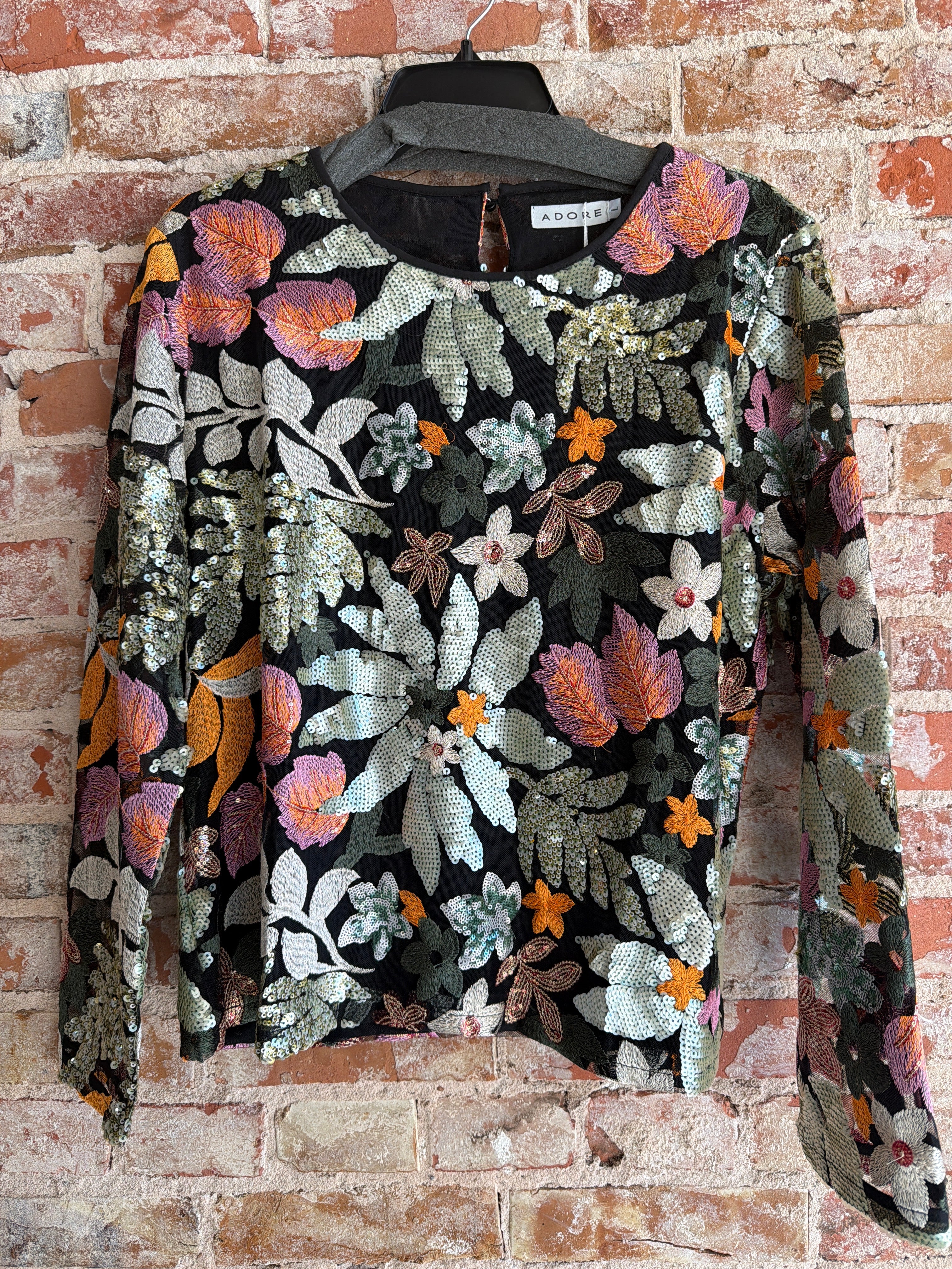 Adore Flower Sparkle Top