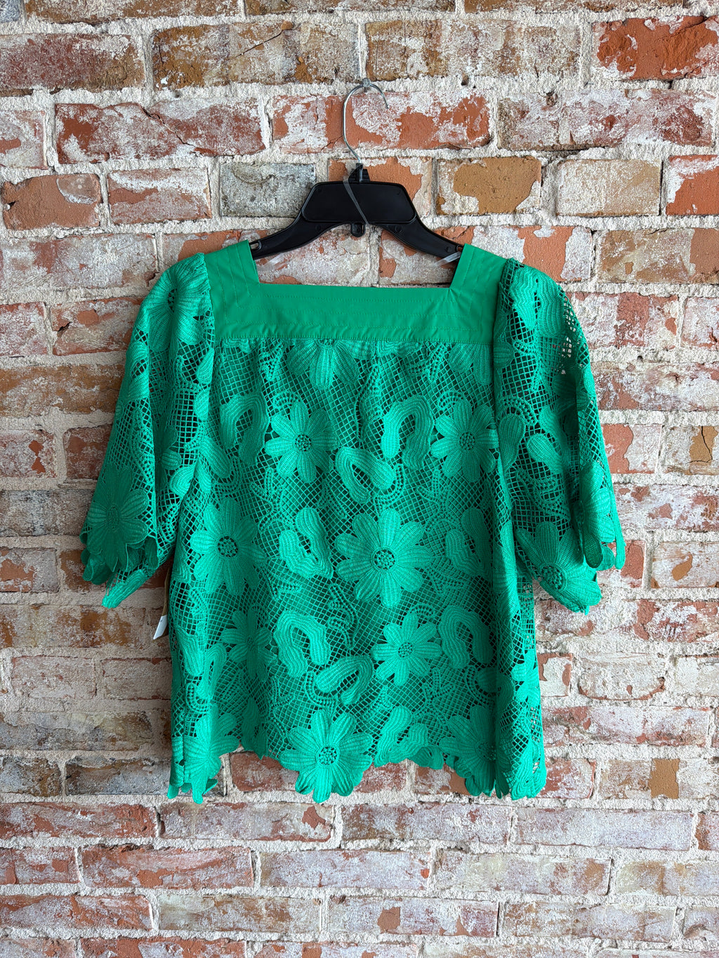 Tru luxe Square Neck Peasant Top