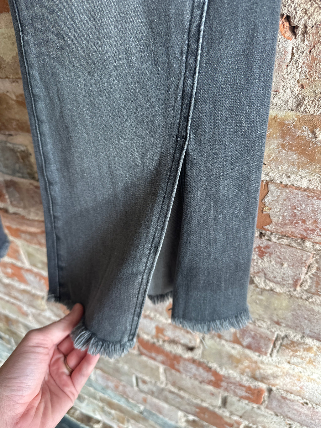 Liverpool Grey Hannah Crop Flare