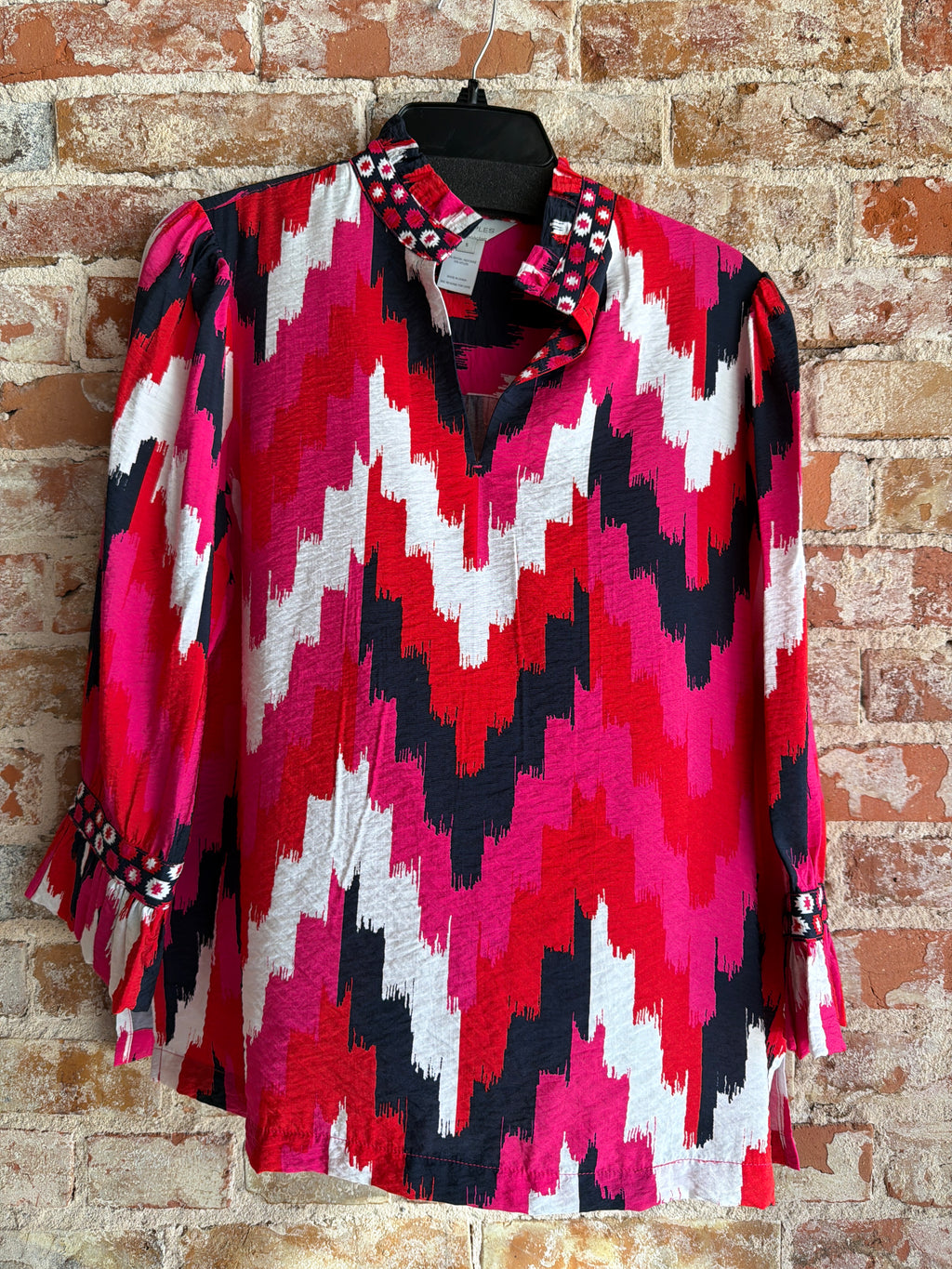 Multiples Ruffle Collar Top