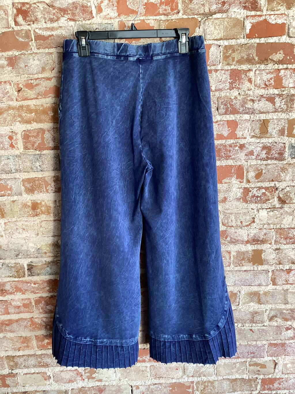 Jess&Jane Mineral Washed Pants W/ Rib Contrast