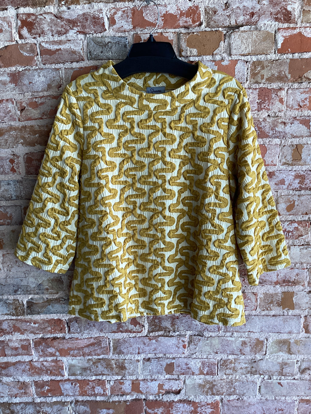 Shana Textured Mock Neck Top