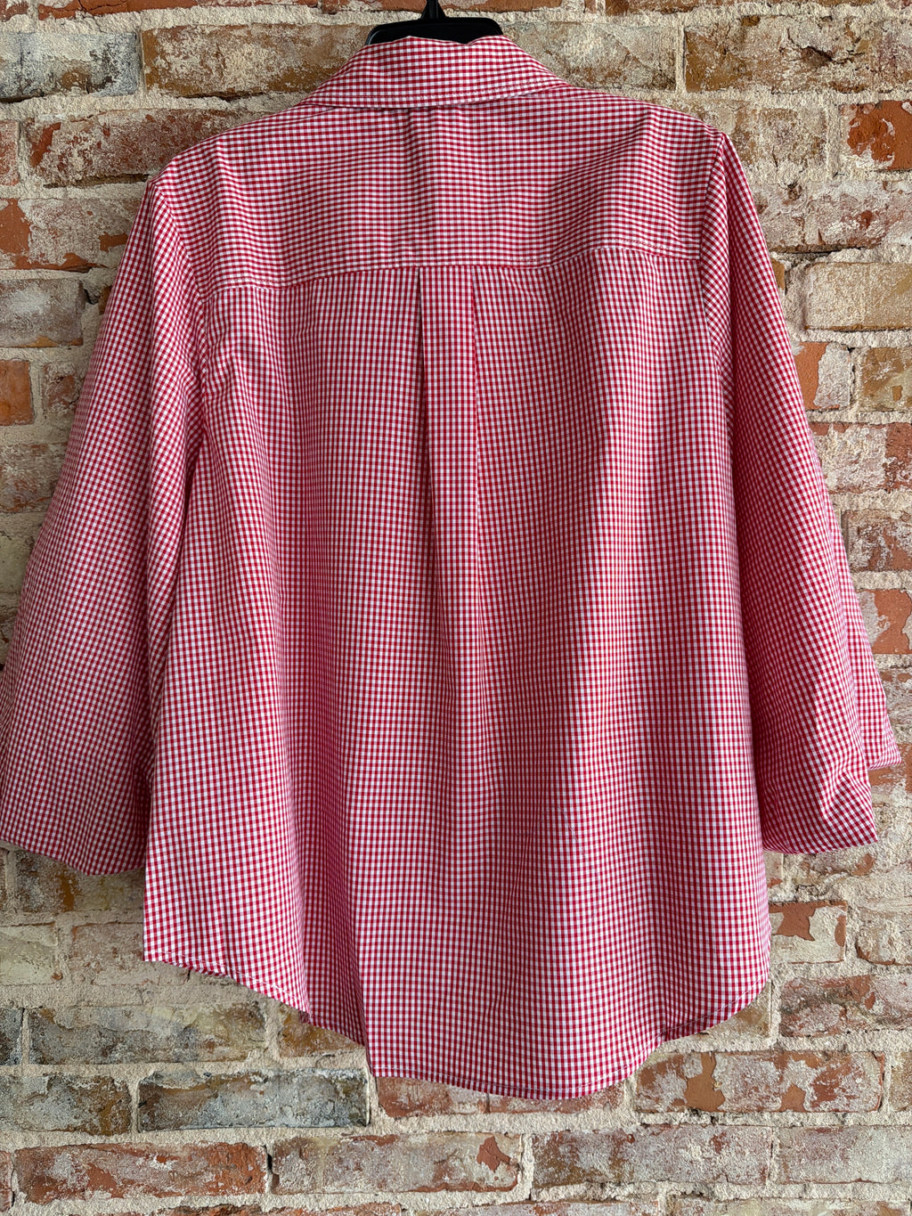 APNY Red/White Check Blouse