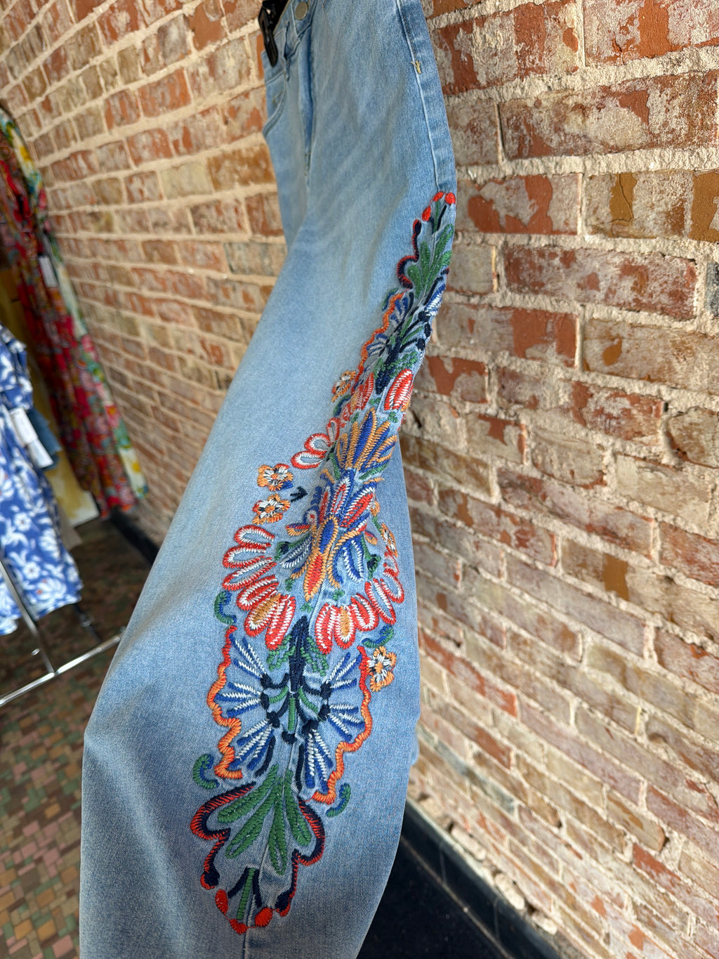 Tribal Wide Leg Crop Jean