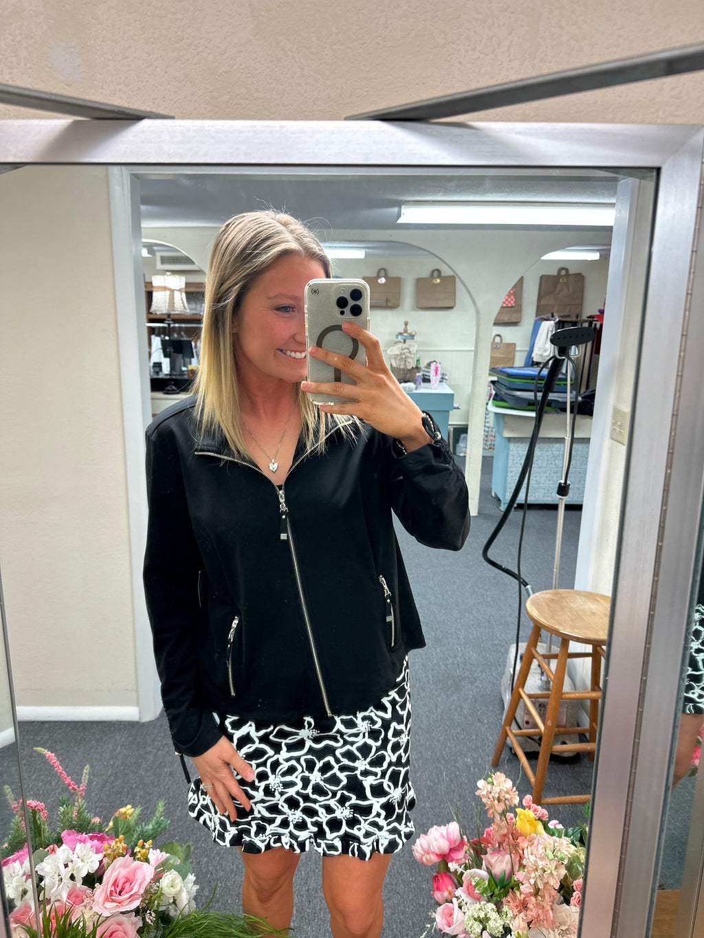 Multiples Zip Front Jacket