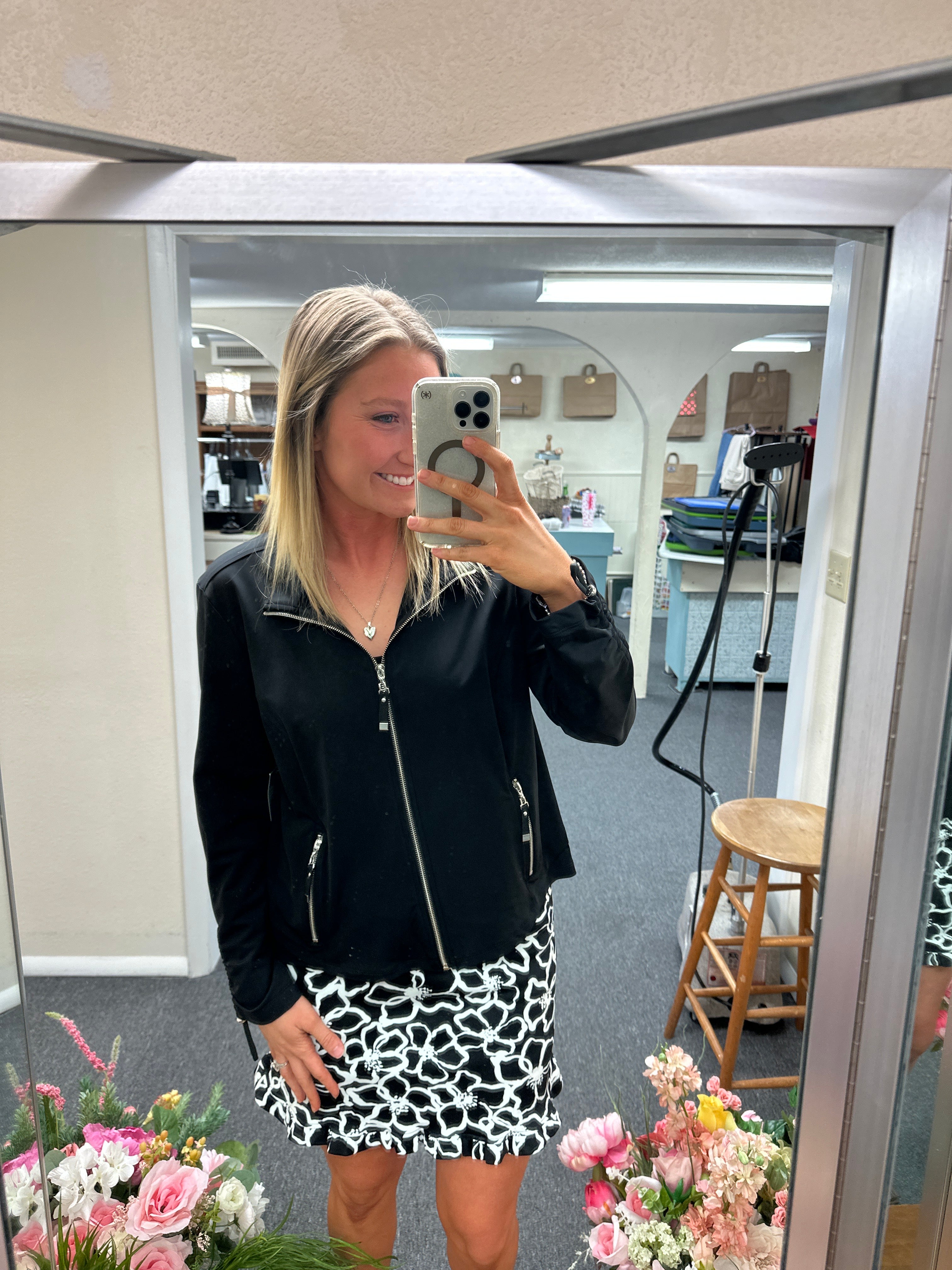 Multiples Zip Front Jacket