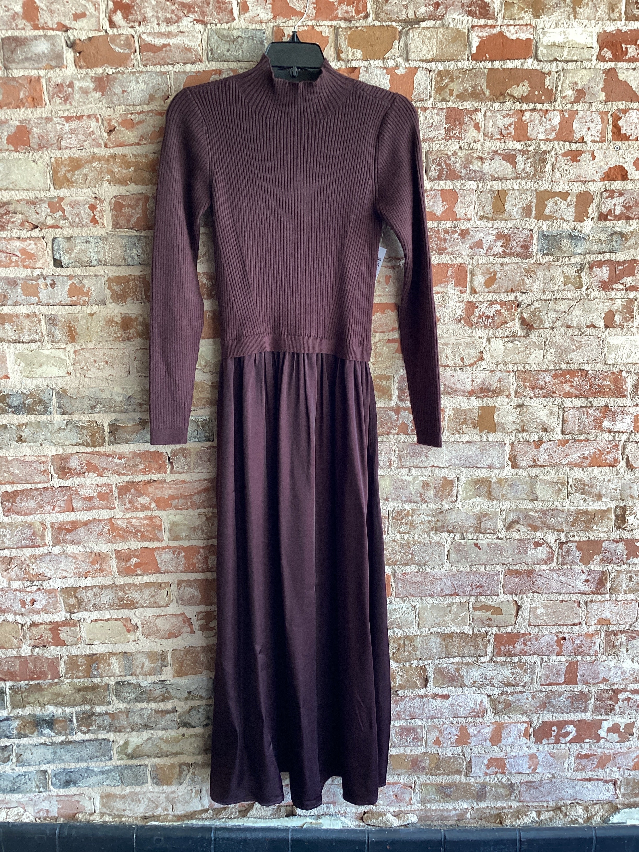 Tribal Sweater Top Silky Maxi Dress