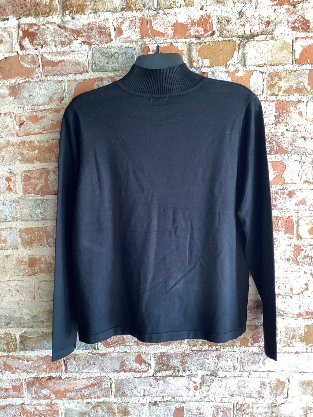 Multiples Knit L/S Mock NK Sweater
