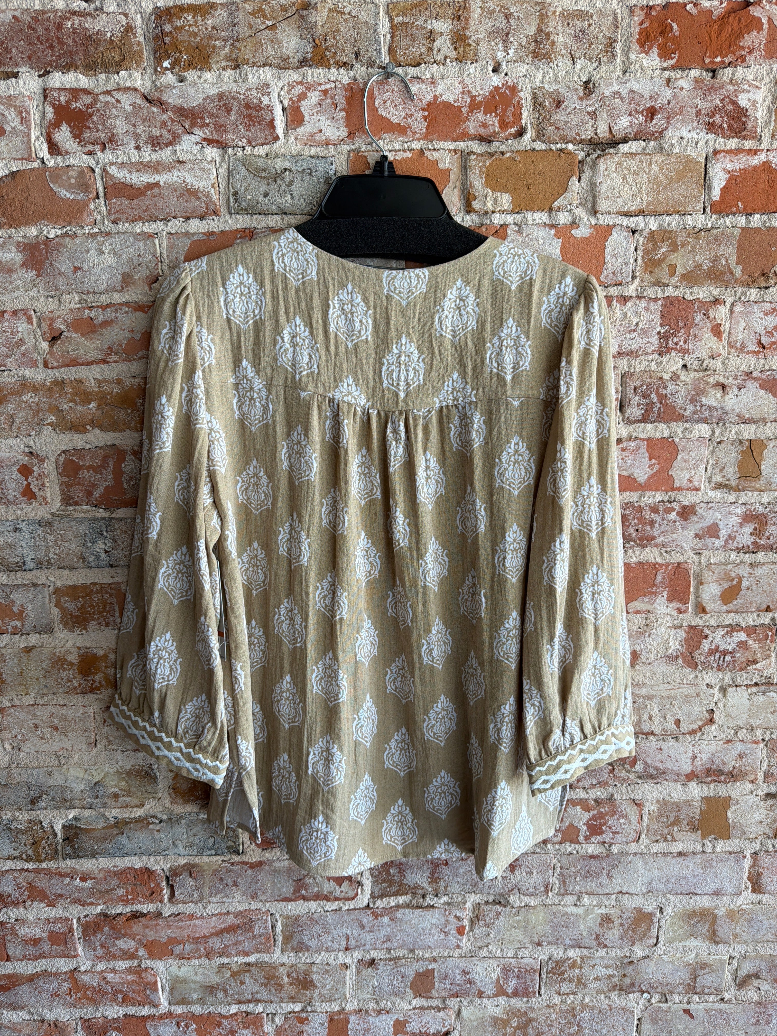Multiples Banded V-Neck Top