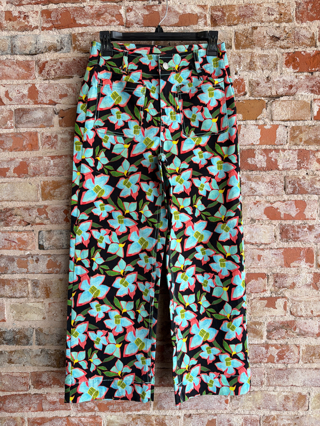 APNY Turquoise Multi Pant