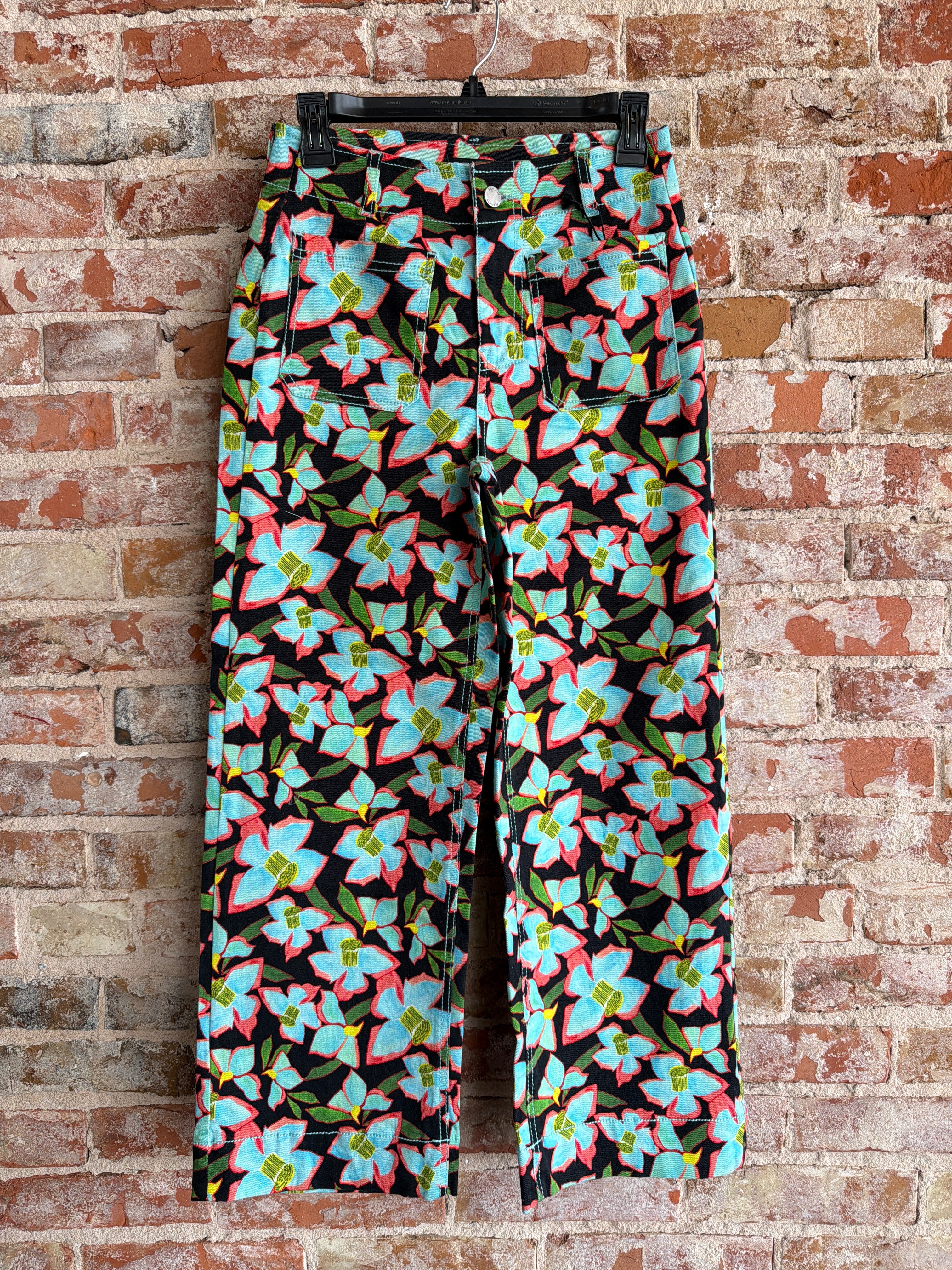 APNY Turquoise Multi Pant