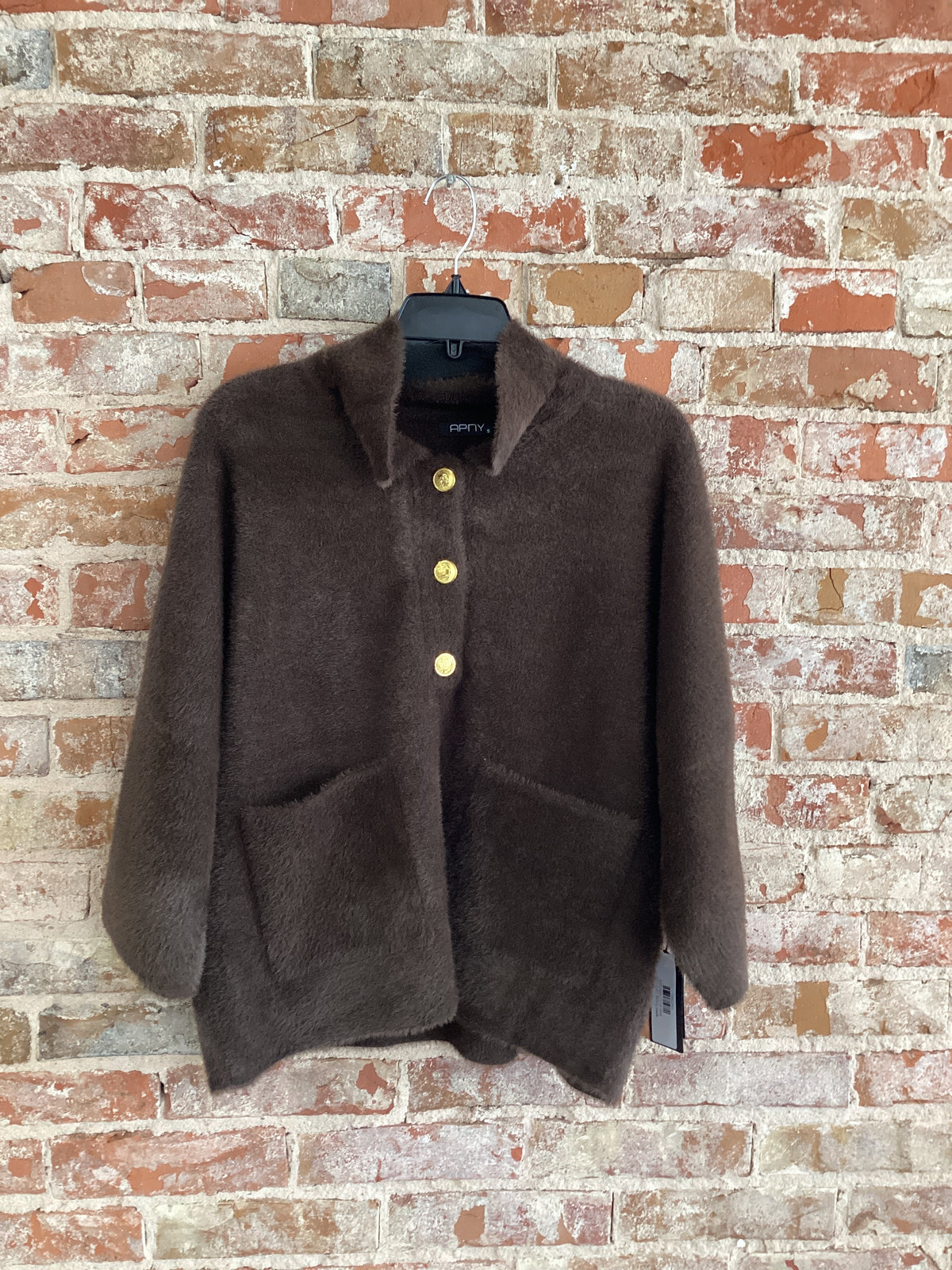 APNY Fuzzy Yarn Polo