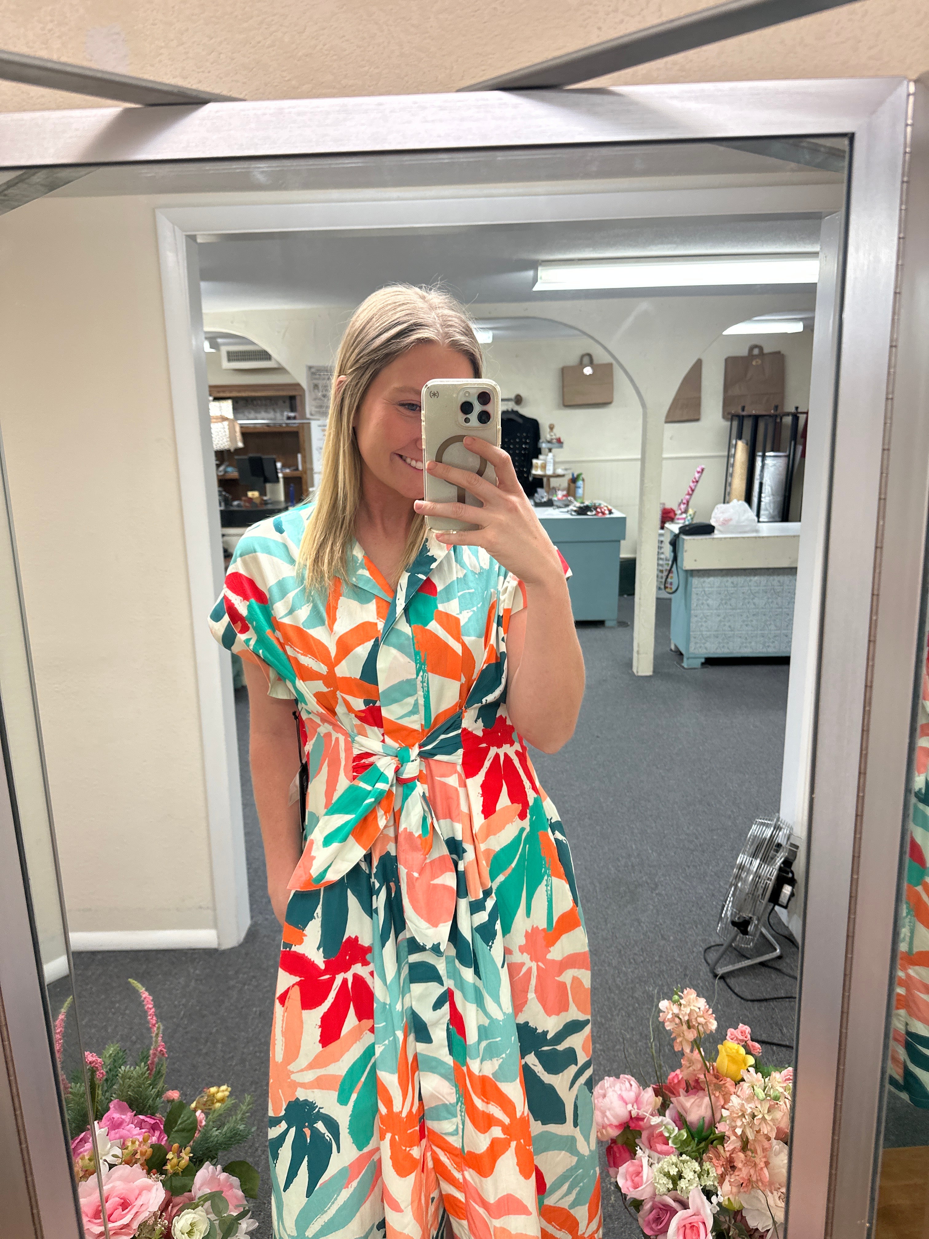 APNY Tie Front Dress