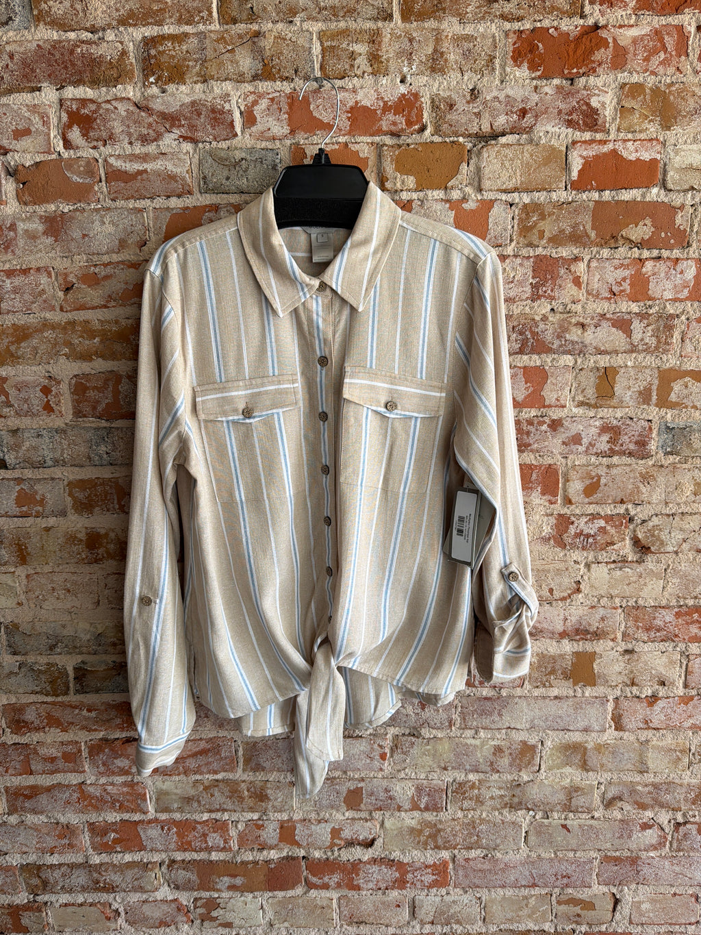 Multiples Pinstripe top