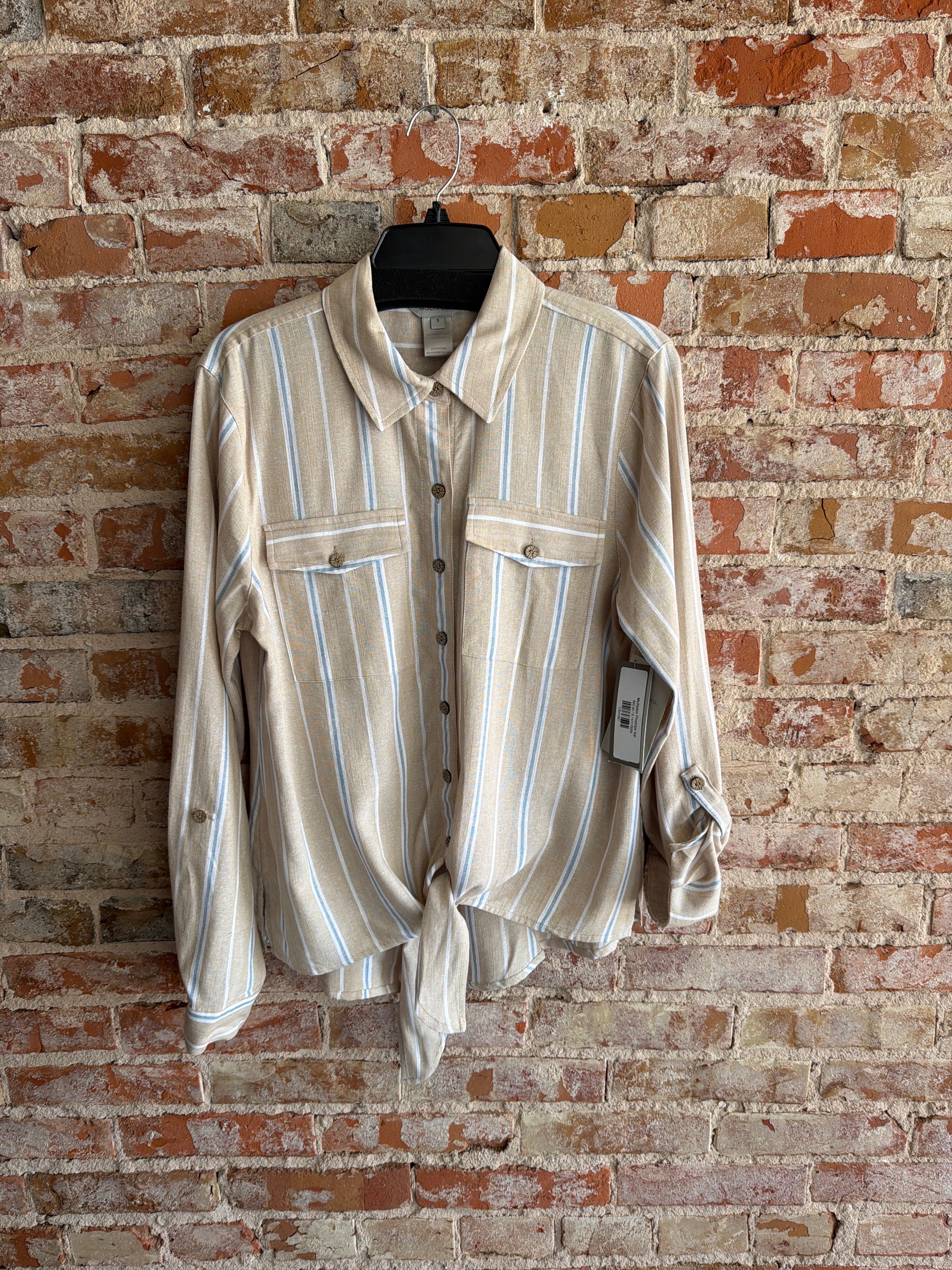 Multiples Pinstripe top