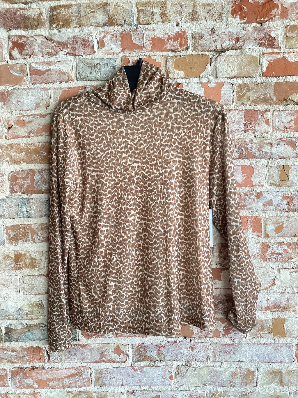 Tribal Turtleneck Lined Top