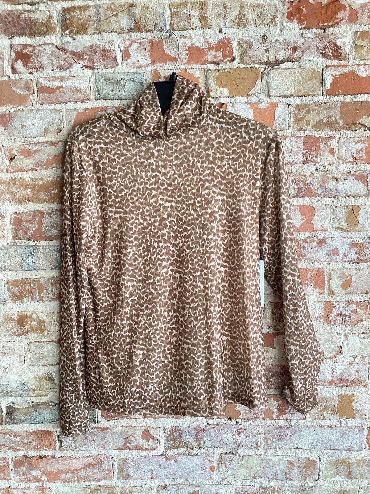 Tribal Turtleneck Lined Top