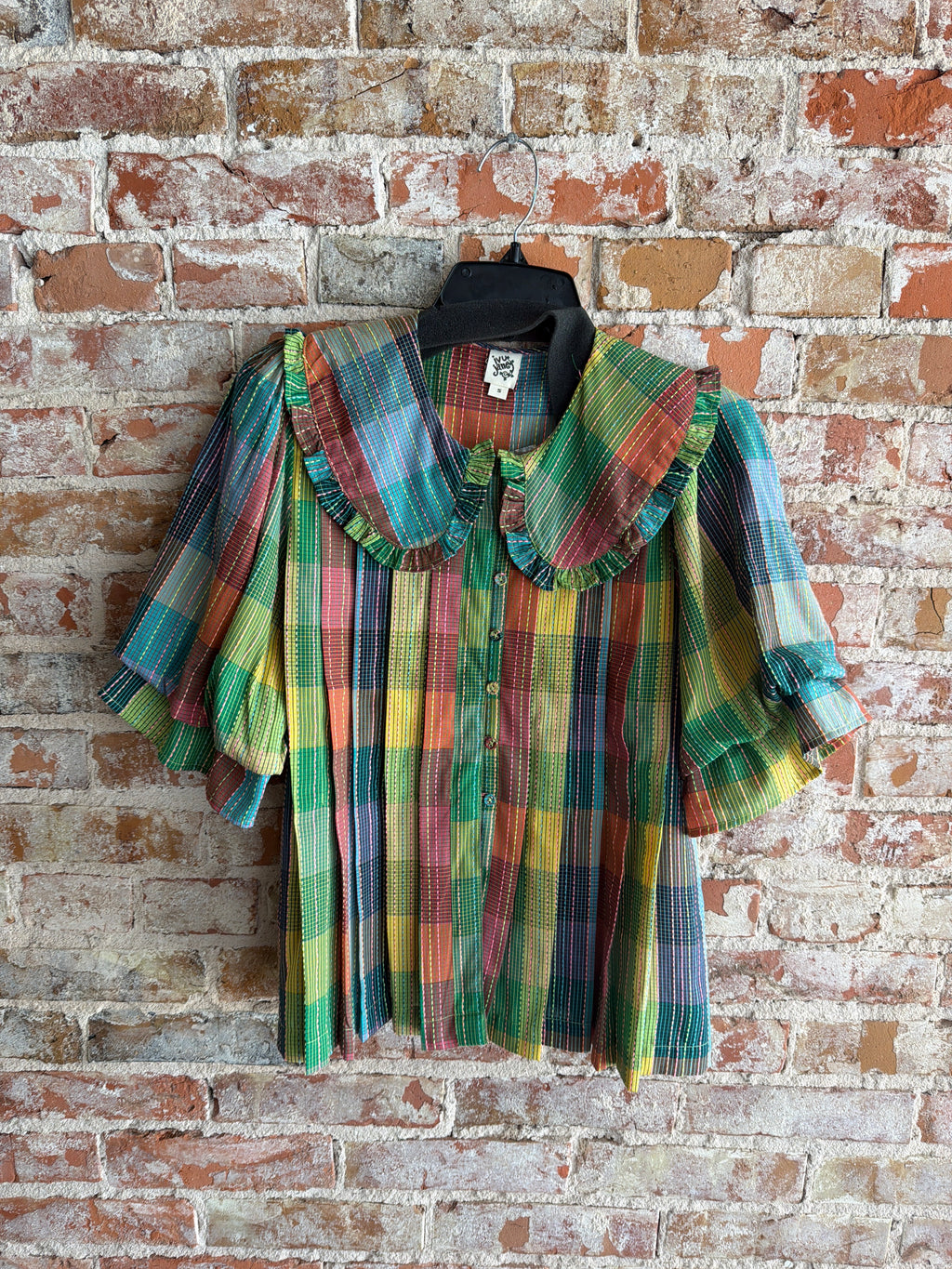Ivy Jane Blocks of Plaid Top