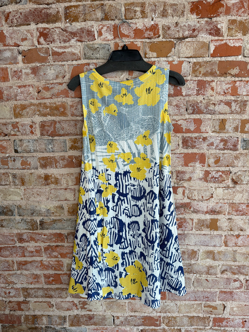 Inoah Yellow Flower Tank Dress
