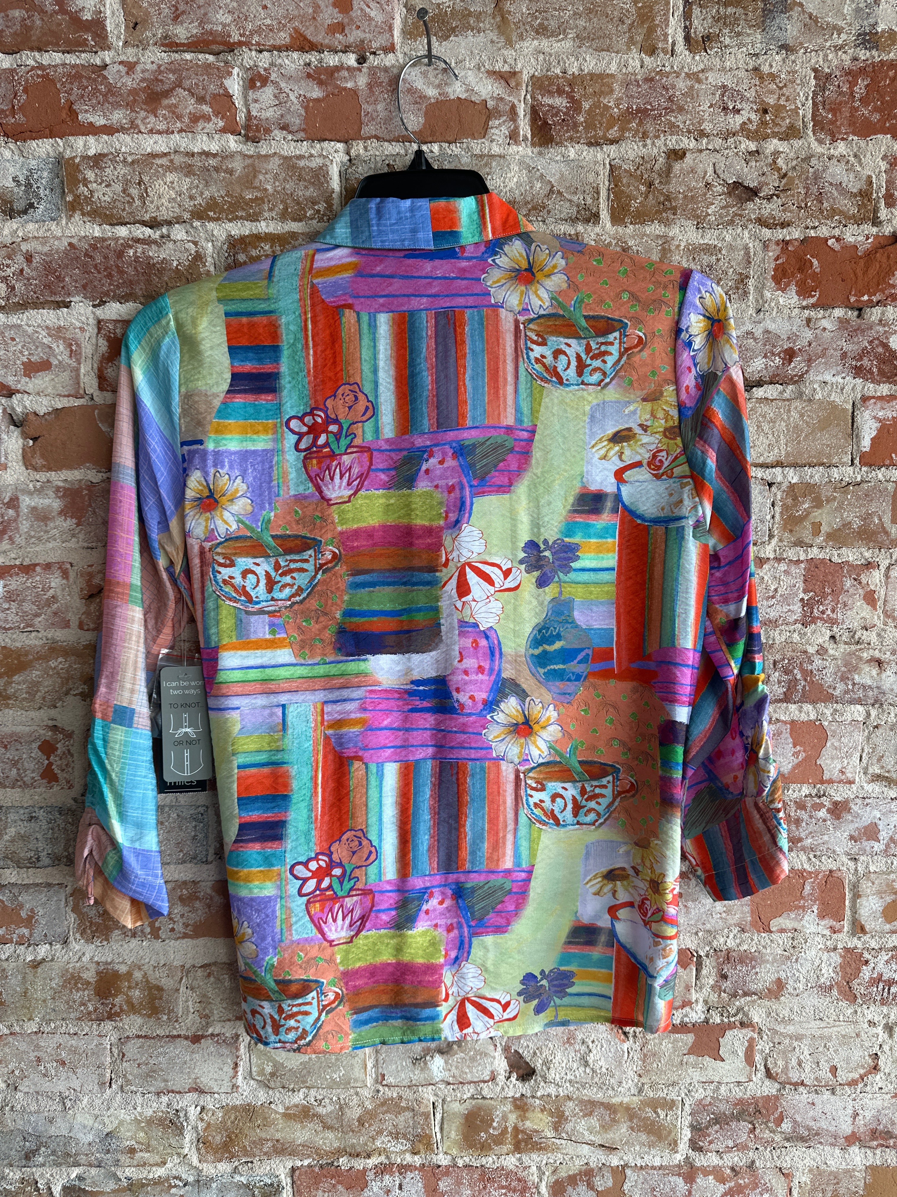 Ali Miles Multi Color Blouse