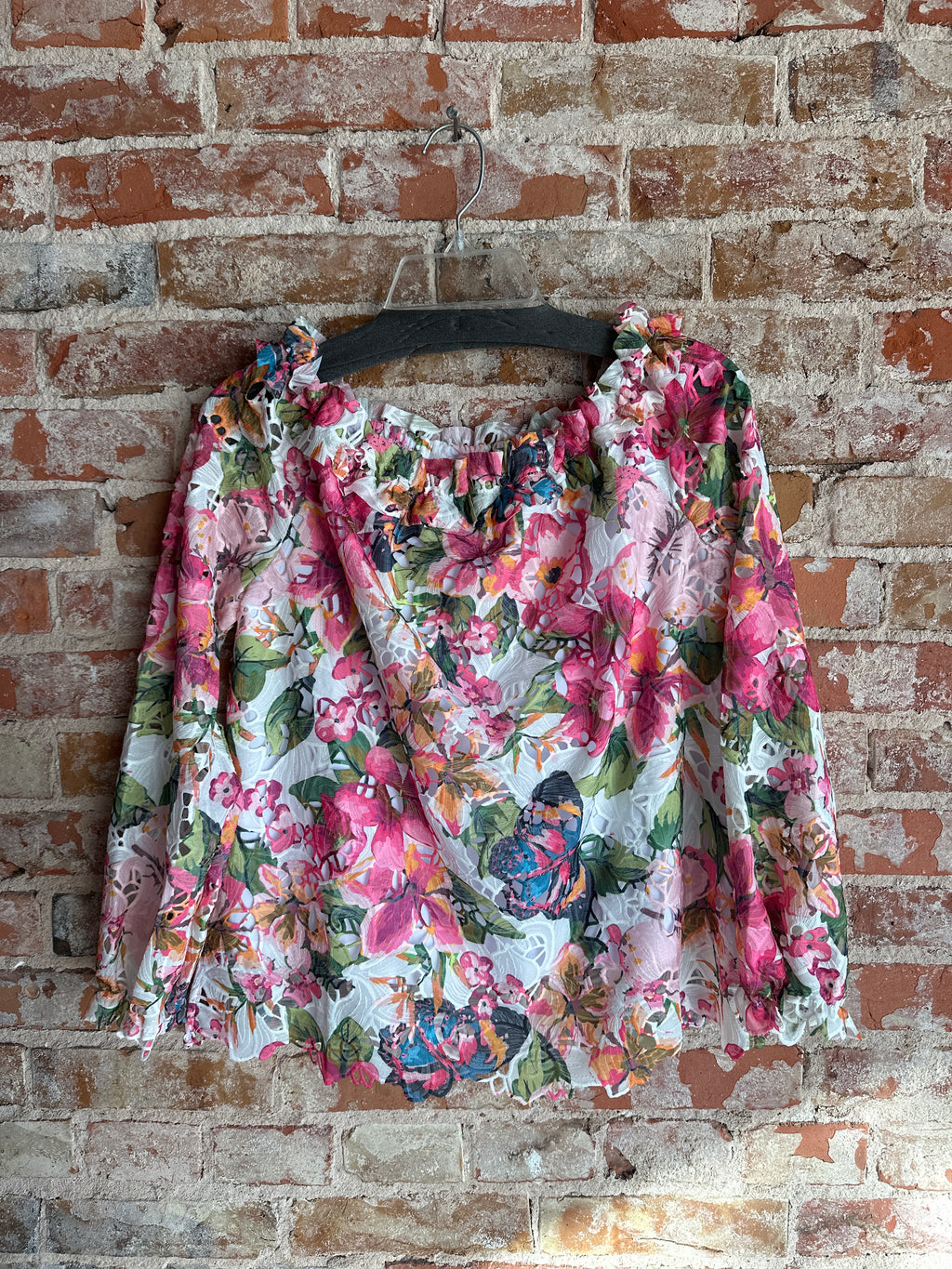 A.Z.I Fully Floral off the shoulder Top