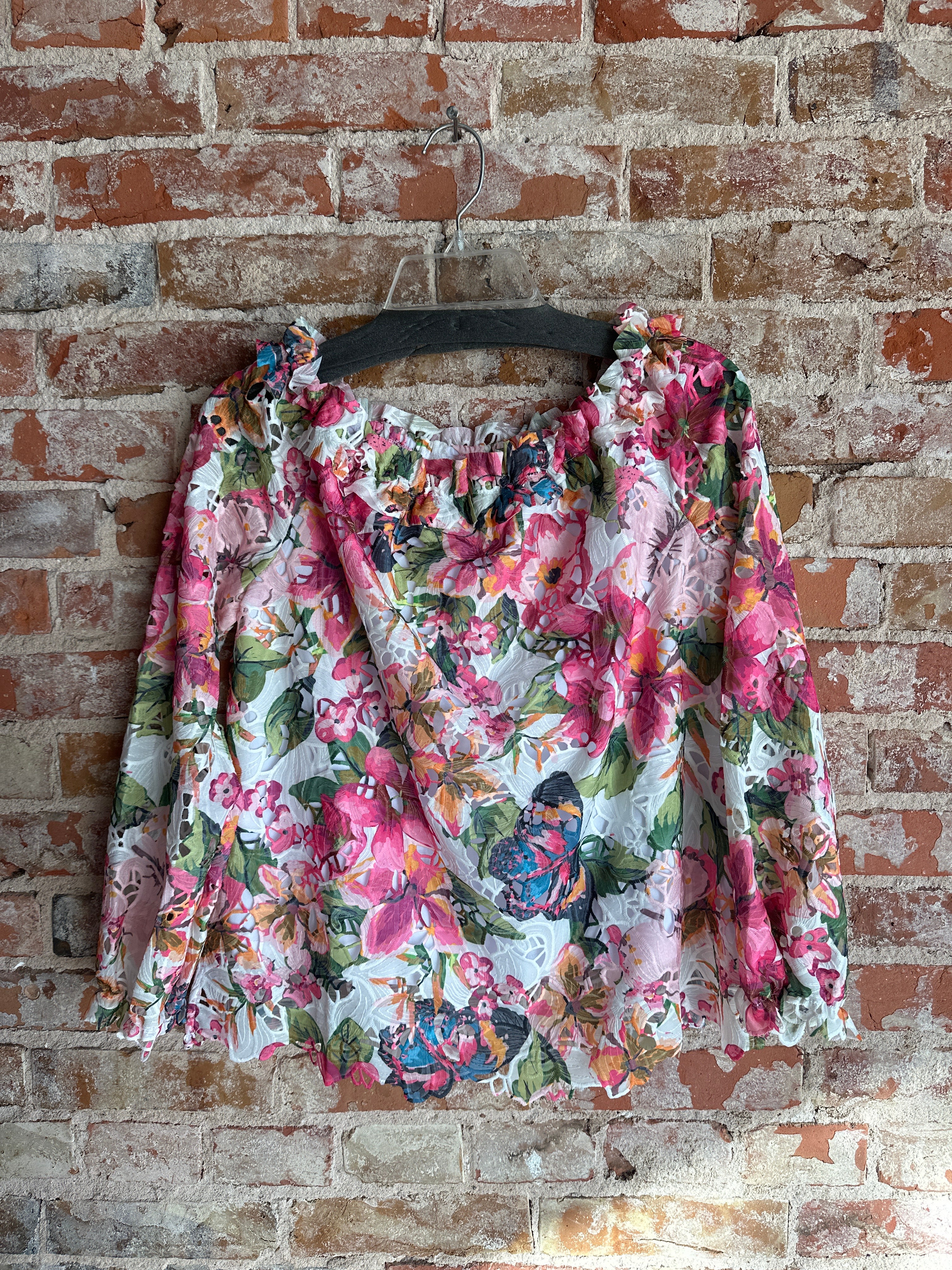 A.Z.I Fully Floral off the shoulder Top