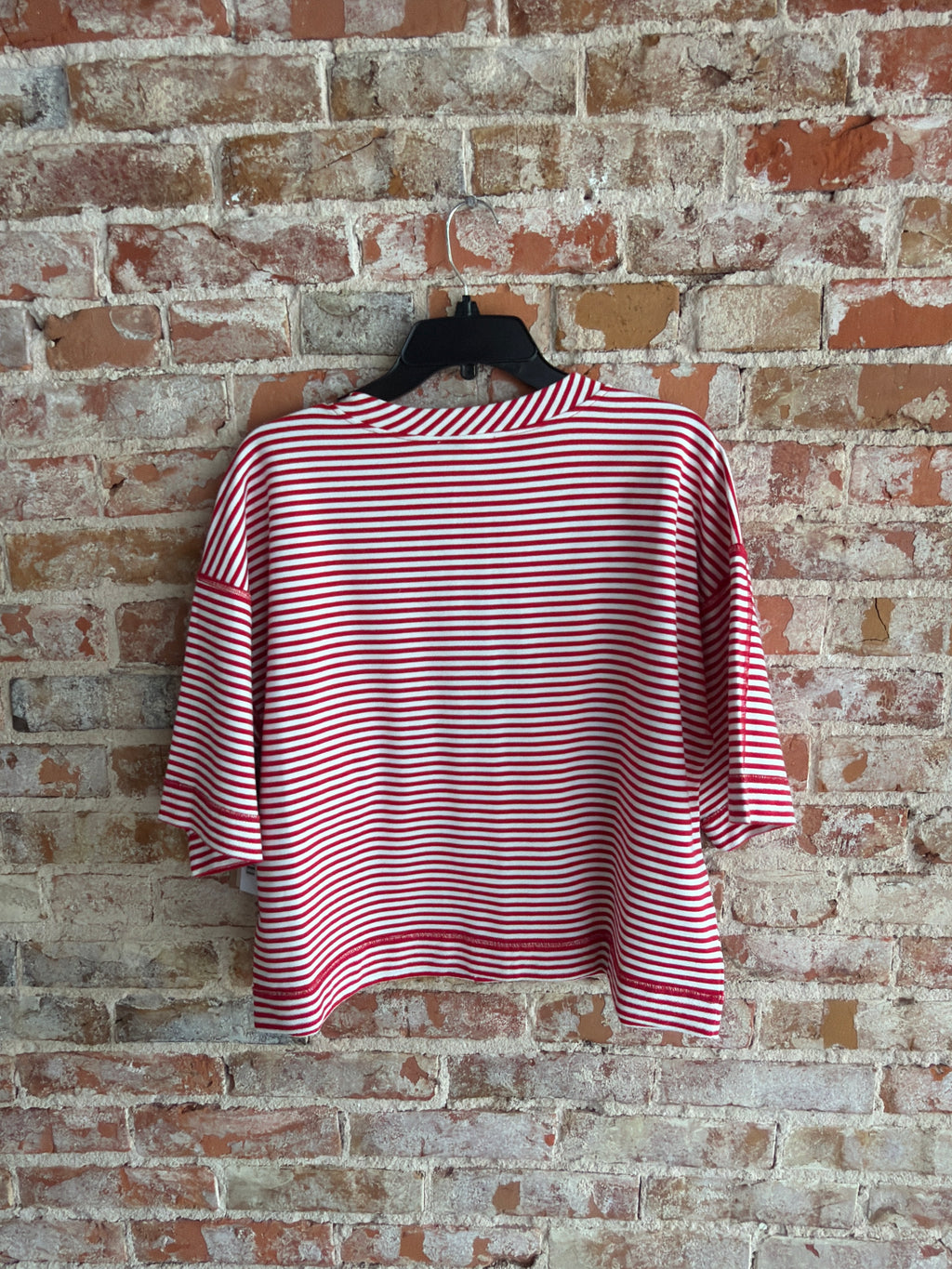 Tru Luxe Button Red Stripe Shirt