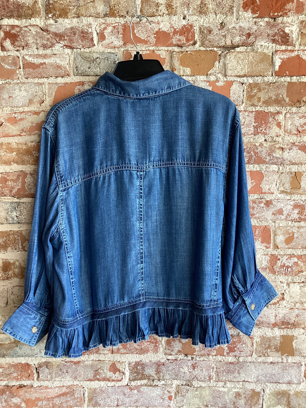 Ivy Jane Denim Ruffle Jacket