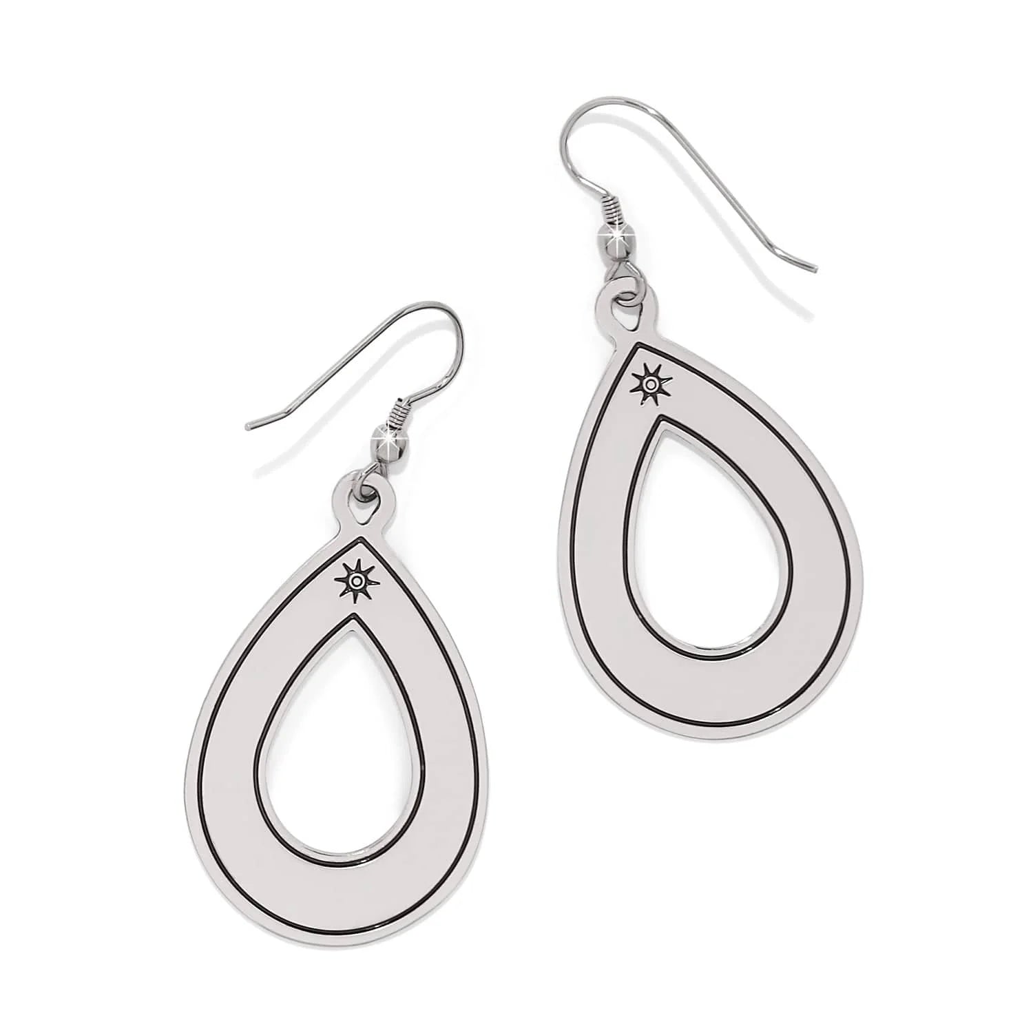 Brighton Mosaic Open Teardrop French Wire Earrings