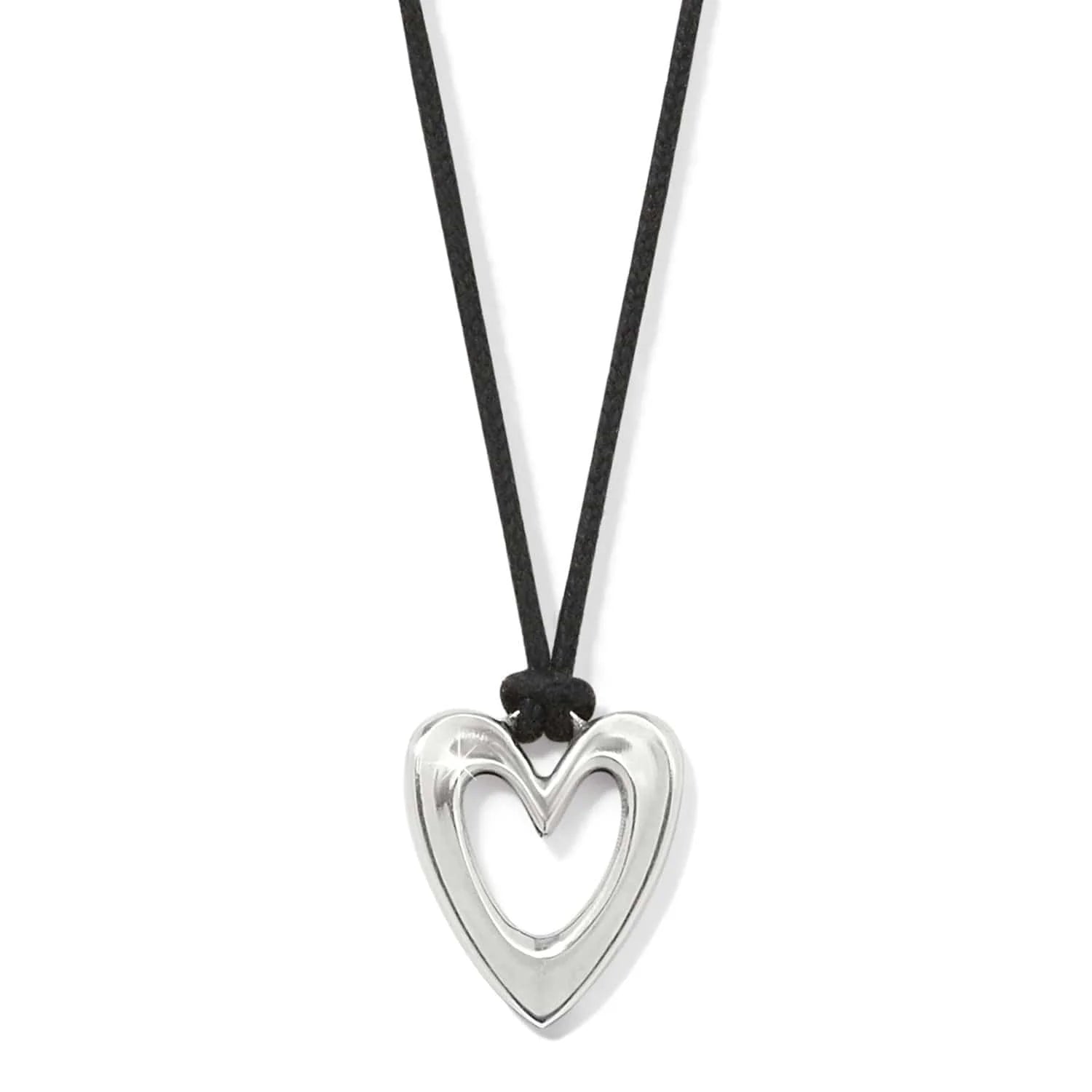 Brighton Cascade Open Heart Cord Necklace