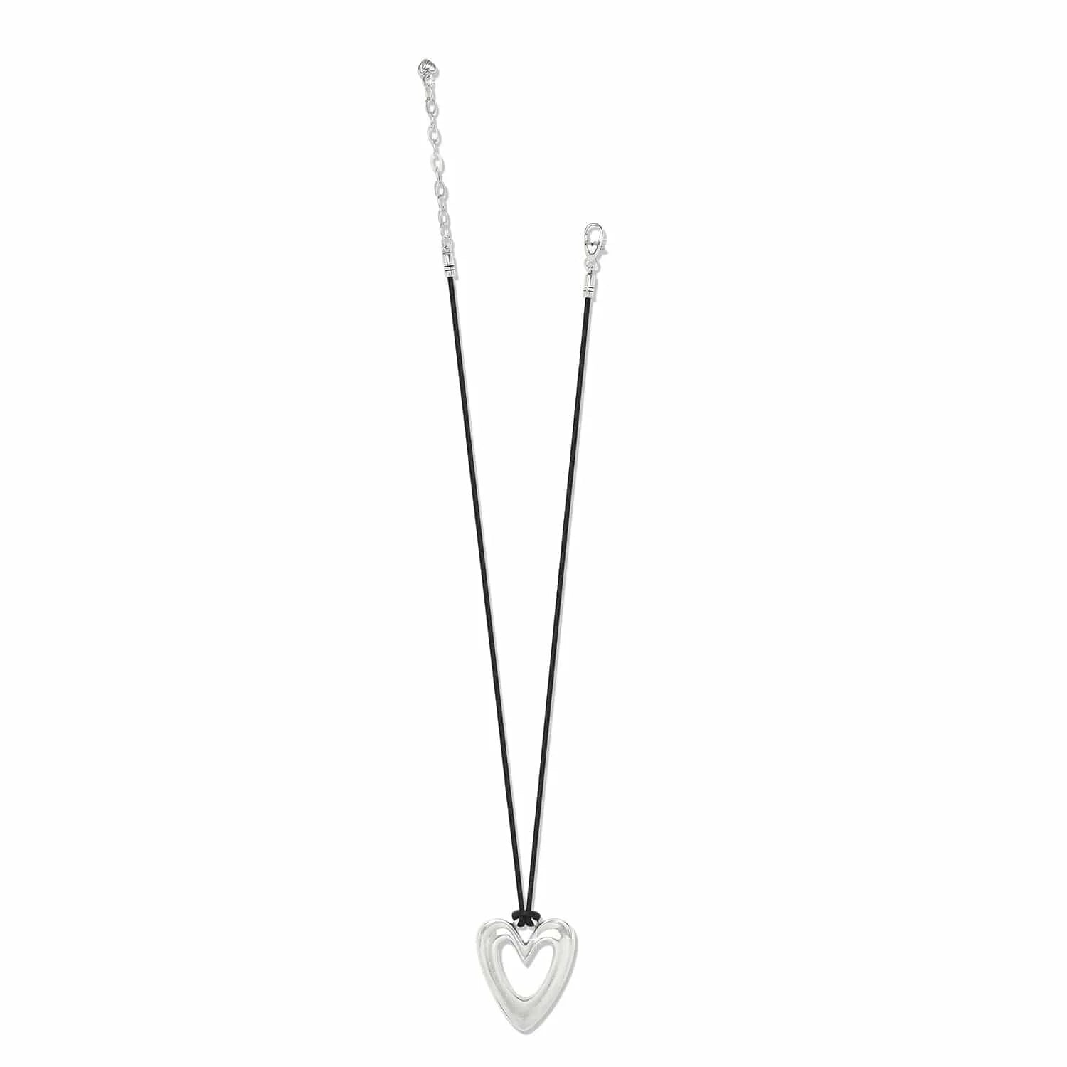 Brighton Cascade Open Heart Cord Necklace