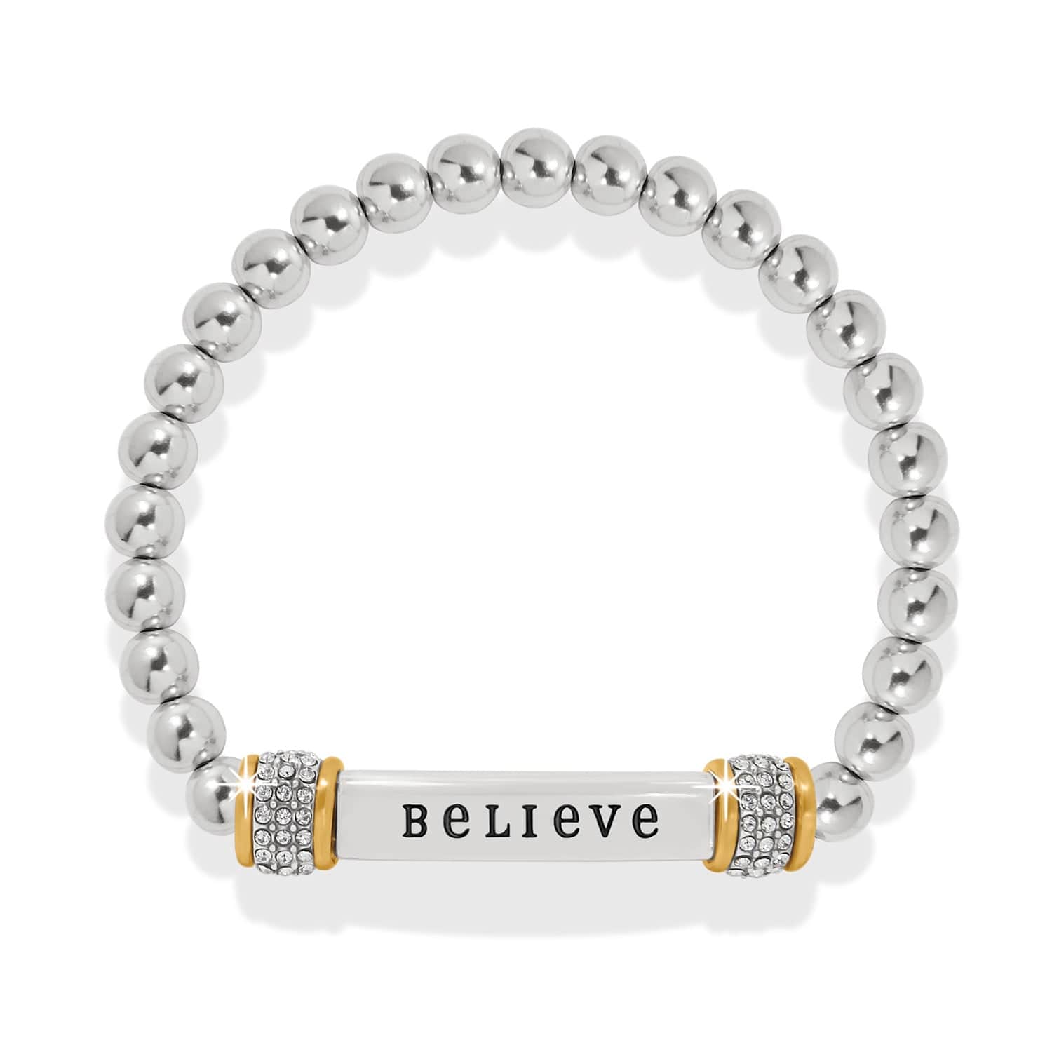 Brighton Meridian Believe Two Tone Stretch Bracelet