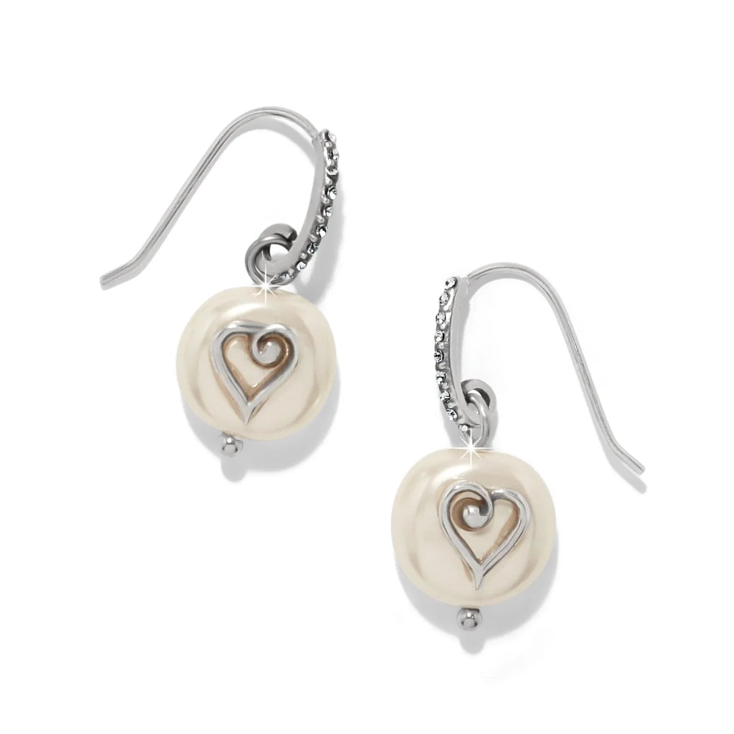 Brighton  Heart Pearl French Wire Earrings